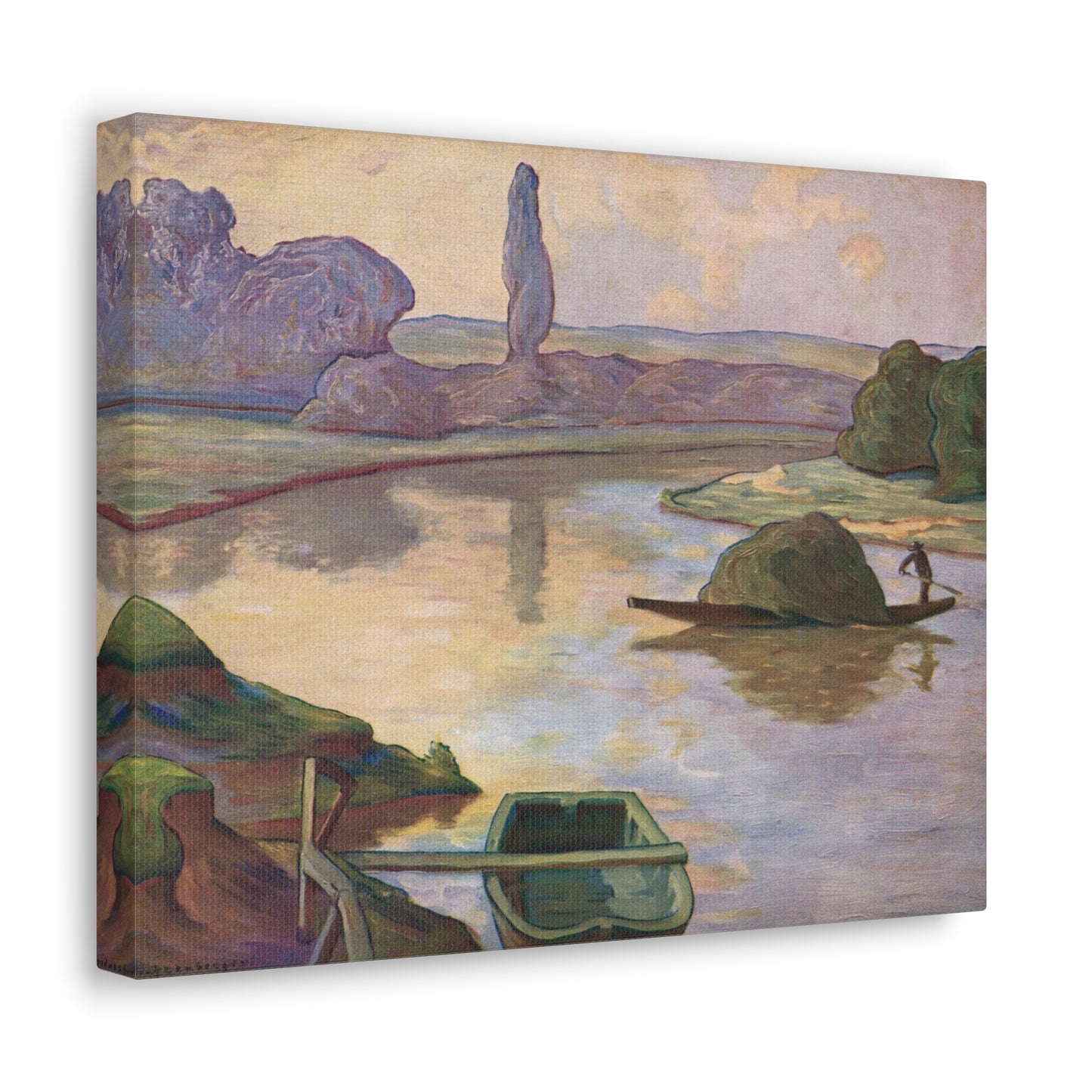 Islands in the Rhine river near to Strasbourg by Rene Schutzenberger - Canvas Print