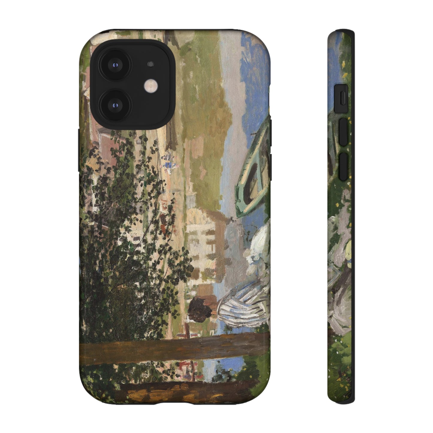 On the Bank of the Seine by Claude Monet - Cell Phone Case