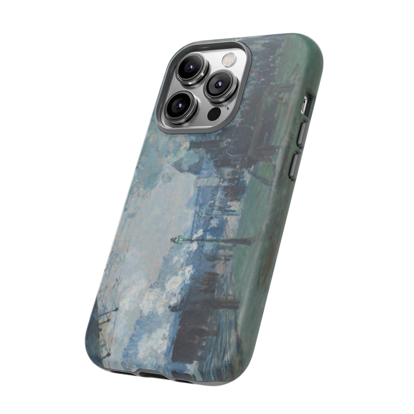 Arrival of the Normandy Train by Claude Monet - Cell Phone Case