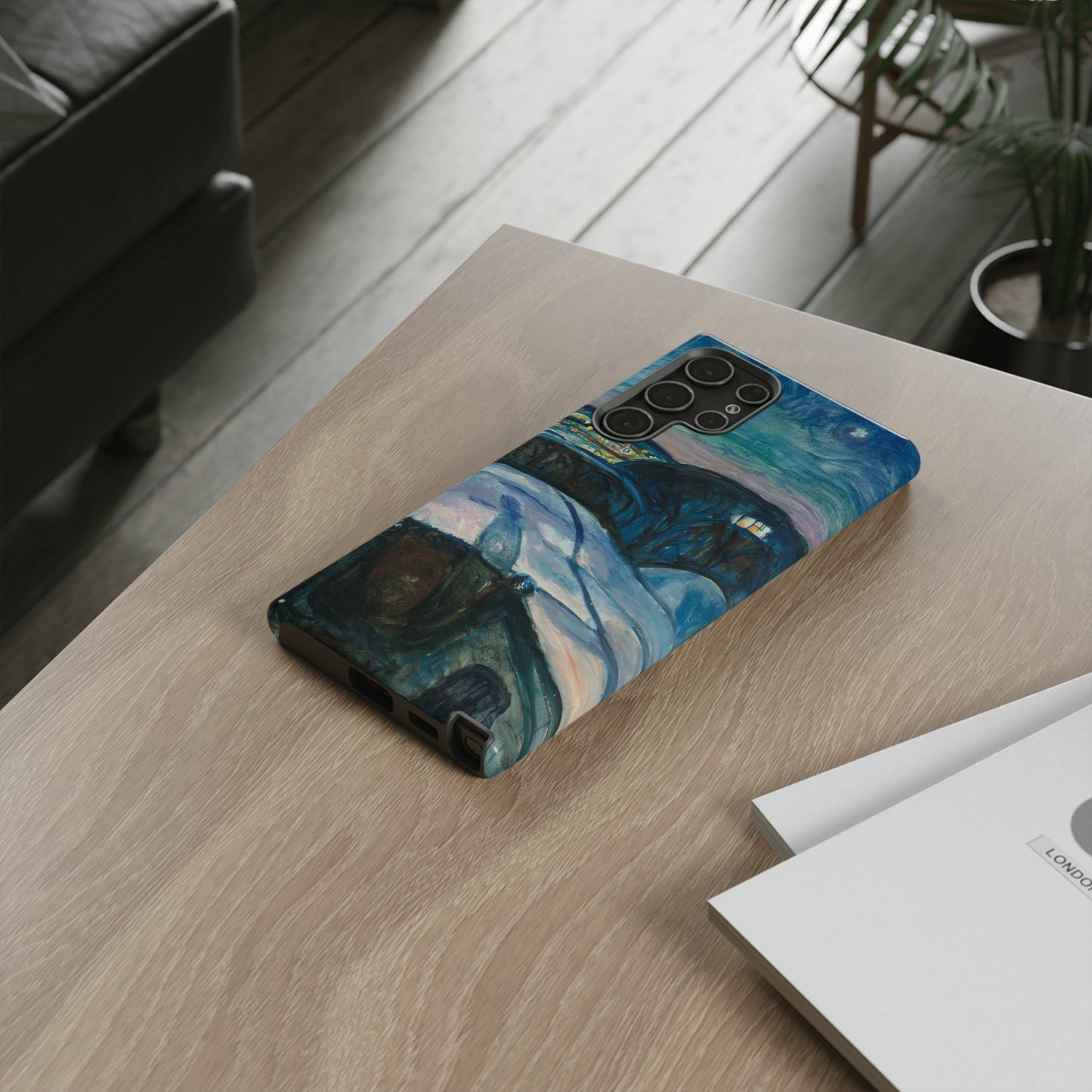 Starry Night by Edvard Munch - Cell Phone Case