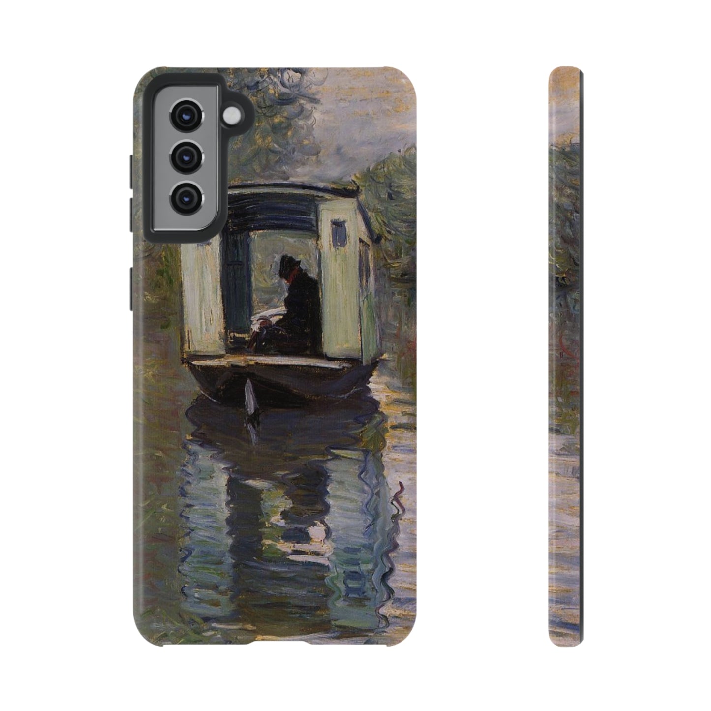 The Studio Boat by Claude Monet - Cell Phone Case