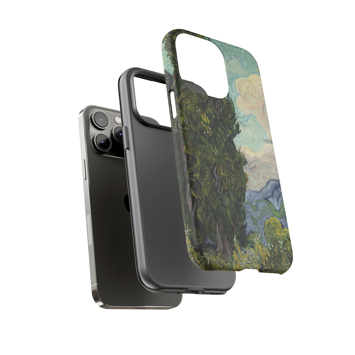 Cypresses by Vincent Van Gogh - Cell Phone Case