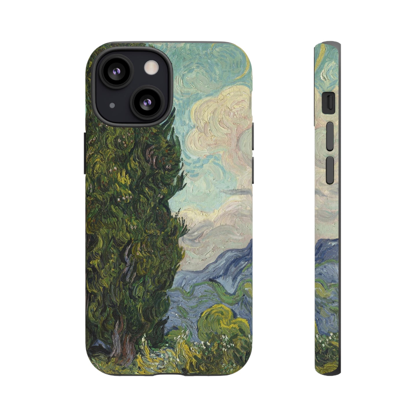 Cypresses by Vincent Van Gogh - Cell Phone Case