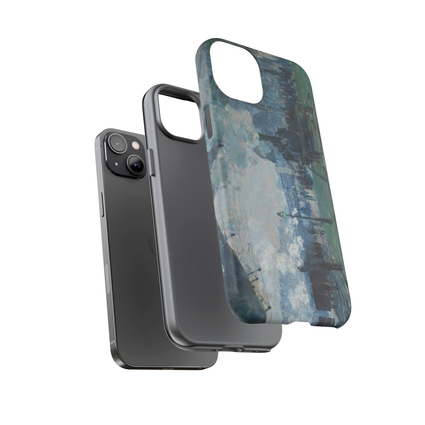 Arrival of the Normandy Train by Claude Monet - Cell Phone Case