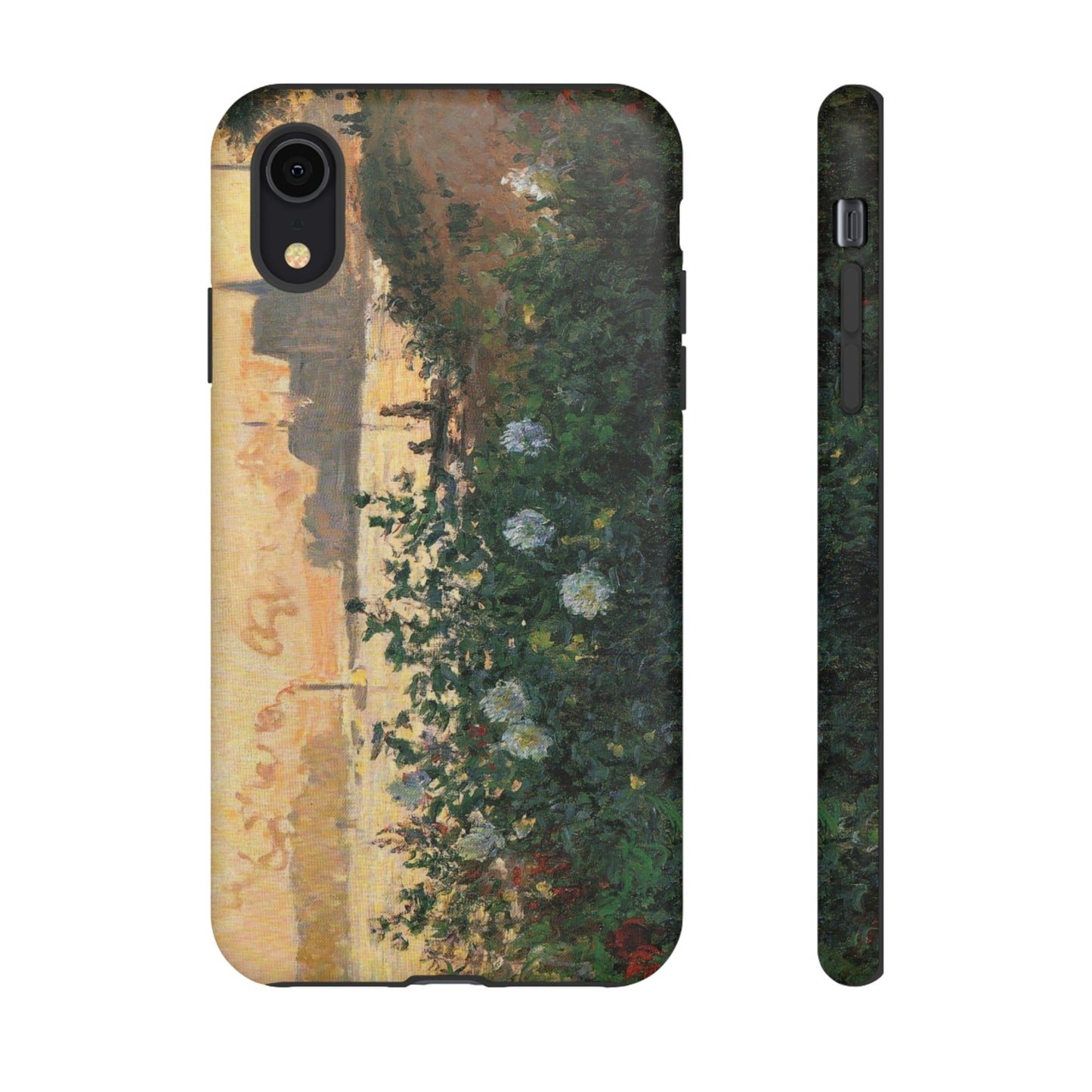 Flowered Riverbank, Argenteuil by Claude Monet - Cell Phone Case