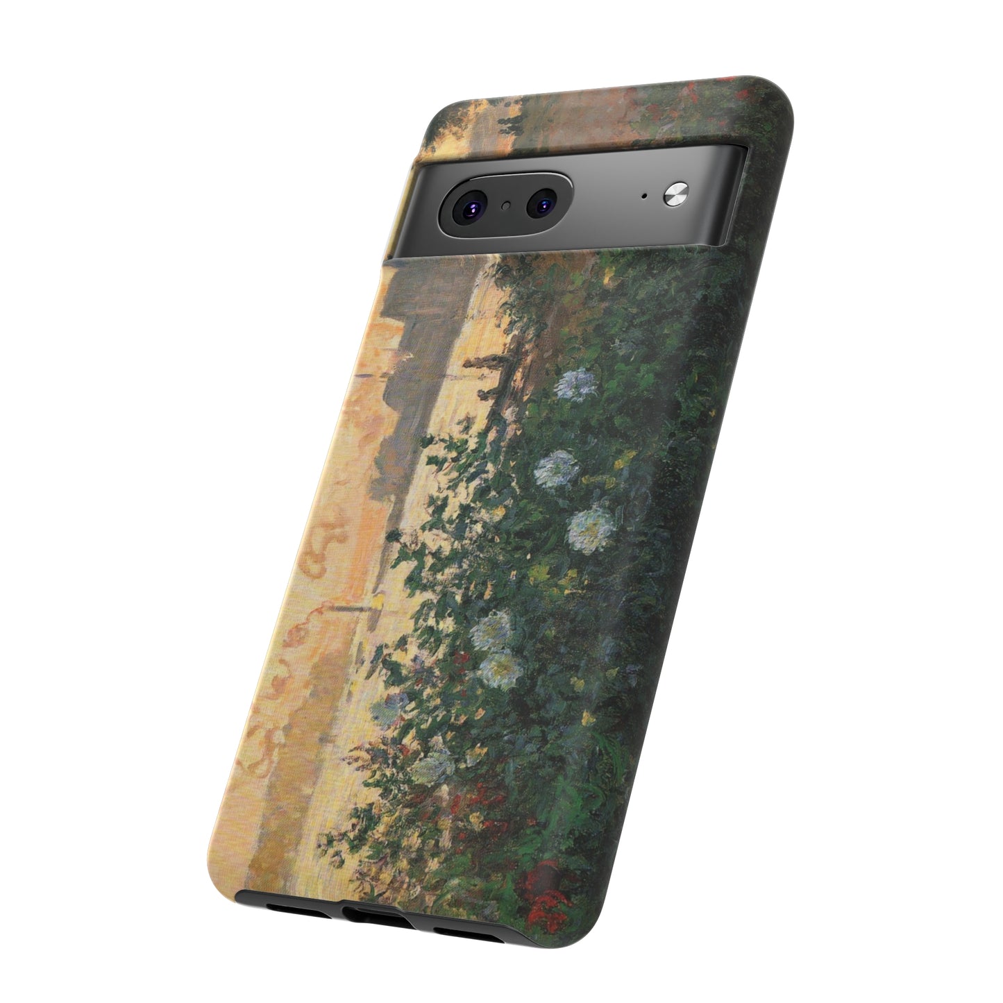 Flowered Riverbank, Argenteuil by Claude Monet - Cell Phone Case