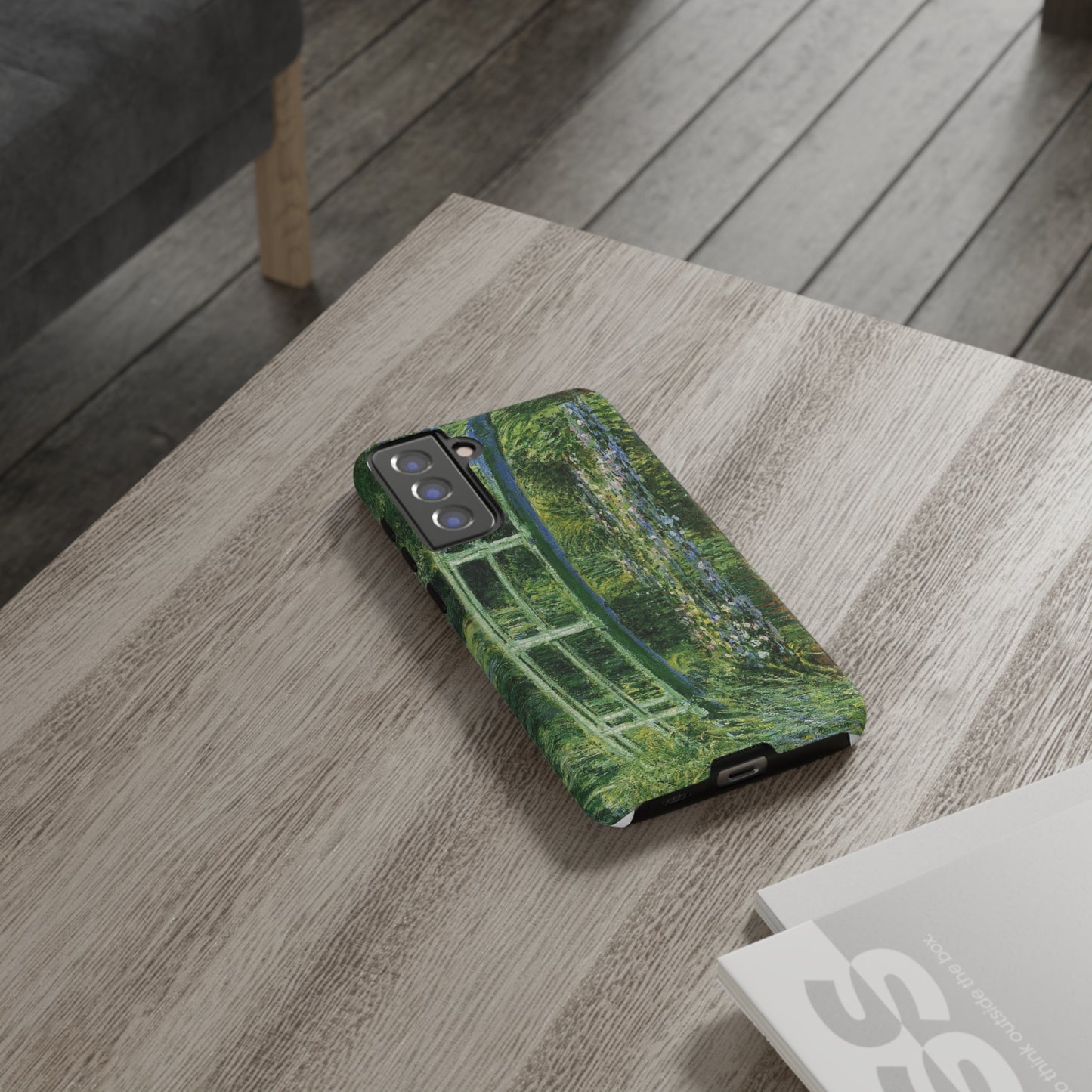 Water Lilies and a Japanese Bridge by Claude Monet - Cell Phone Case