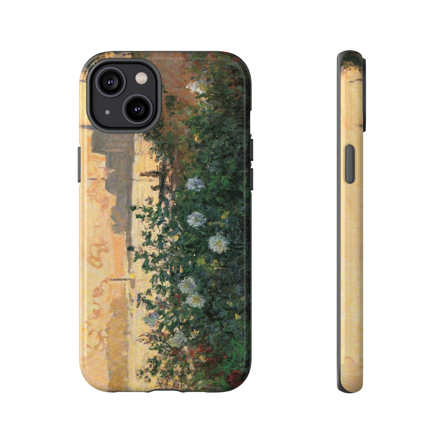 Flowered Riverbank, Argenteuil by Claude Monet - Cell Phone Case