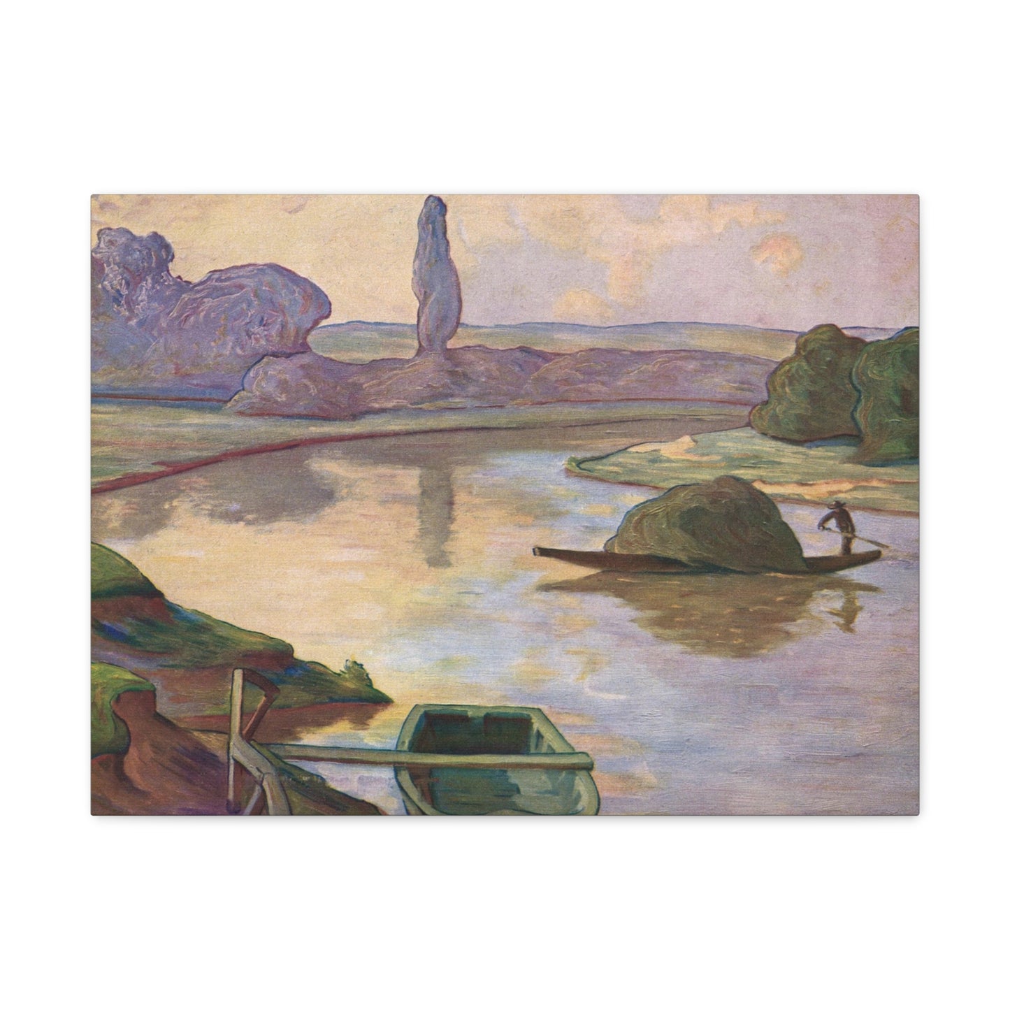 Islands in the Rhine river near to Strasbourg by Rene Schutzenberger - Canvas Print