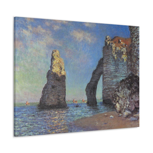 The Cliffs at Etretat by Claude Monet - Canvas Print