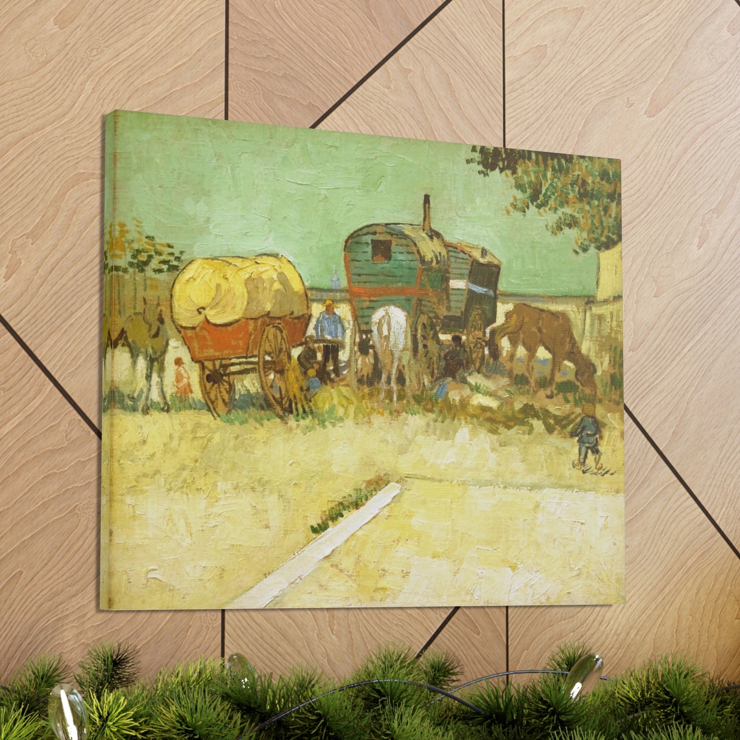 Encampment of Gypsies with Caravans - By Vincent Van Gogh