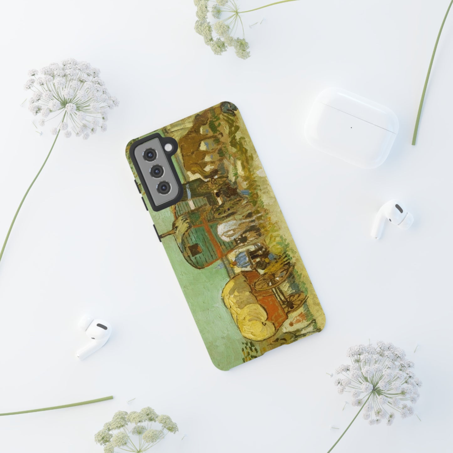 Encampment of Gypsies with Caravans by Vincent Van Gogh - Cell Phone Case