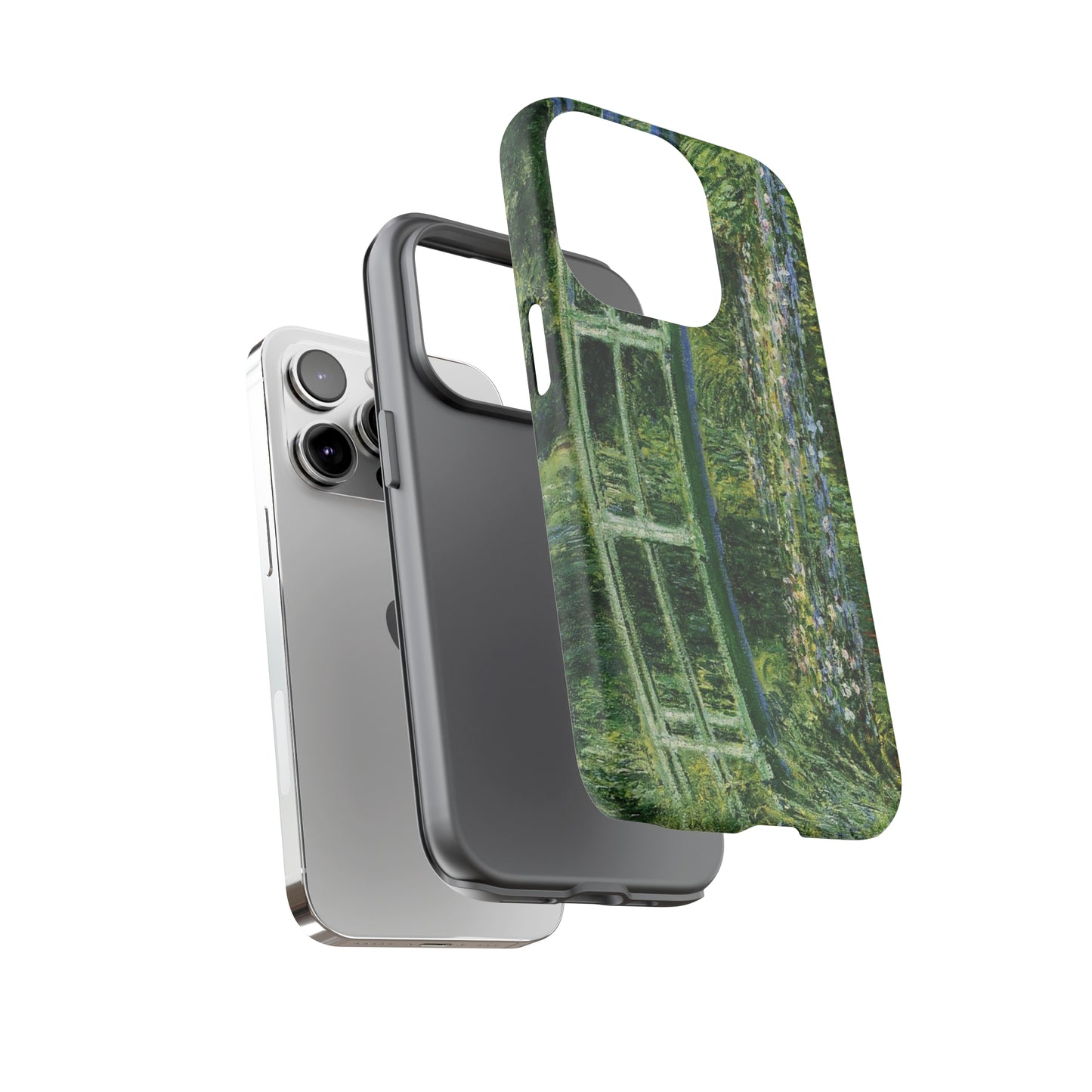 Water Lilies and a Japanese Bridge by Claude Monet - Cell Phone Case