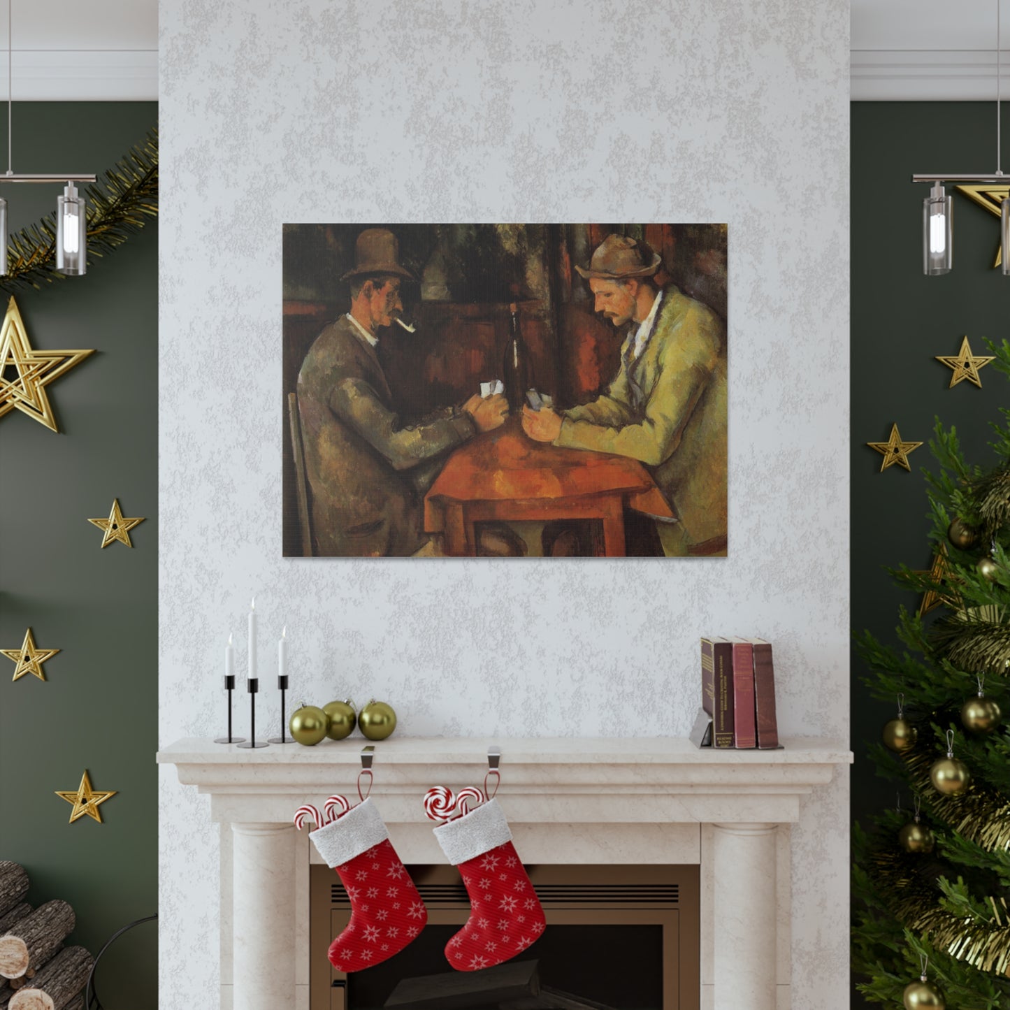 The Card Players by Paul Cezanne - Canvas Print