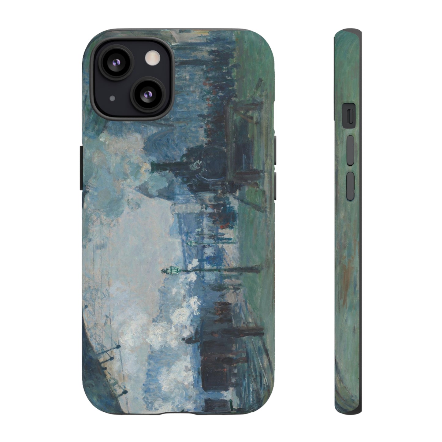 Arrival of the Normandy Train by Claude Monet - Cell Phone Case