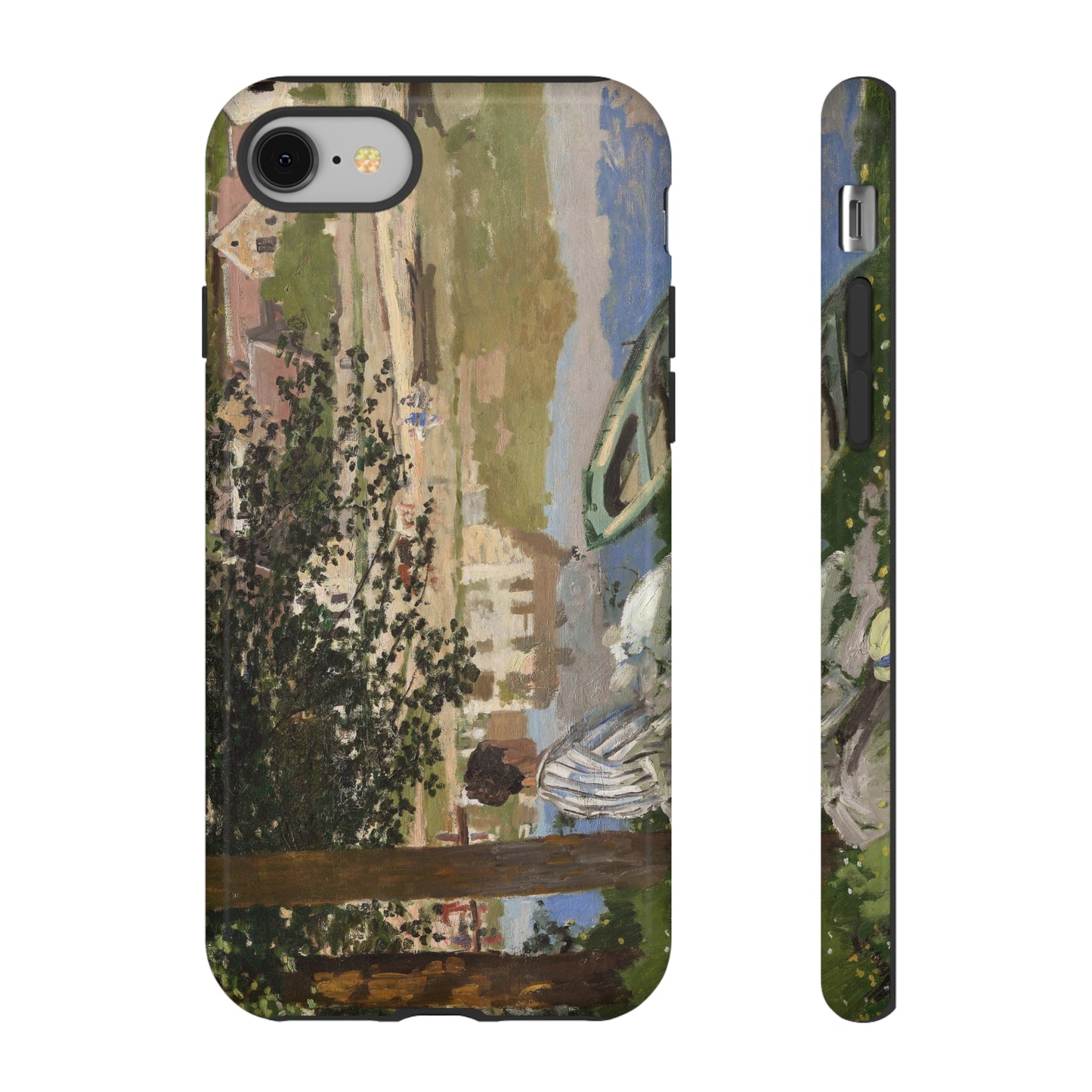 On the Bank of the Seine by Claude Monet - Cell Phone Case