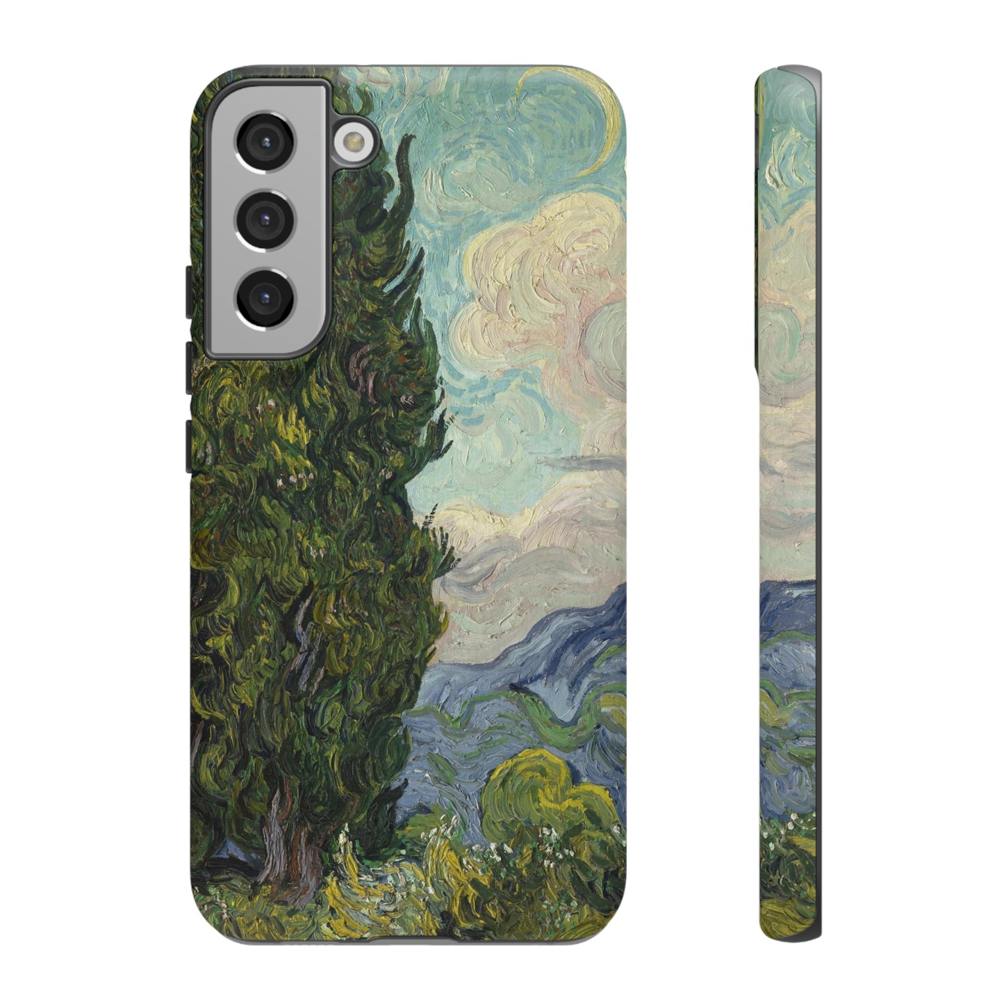 Cypresses by Vincent Van Gogh - Cell Phone Case