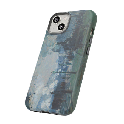 Arrival of the Normandy Train by Claude Monet - Cell Phone Case