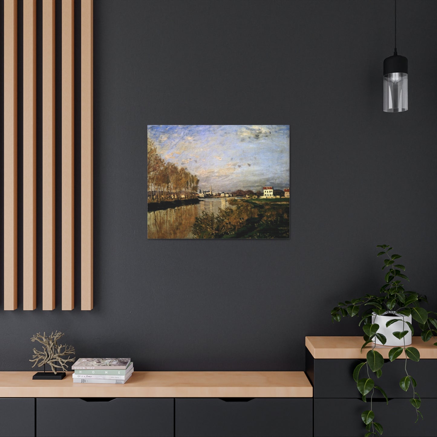 The Seine at Argenteuil by Claude Monet - Canvas Print
