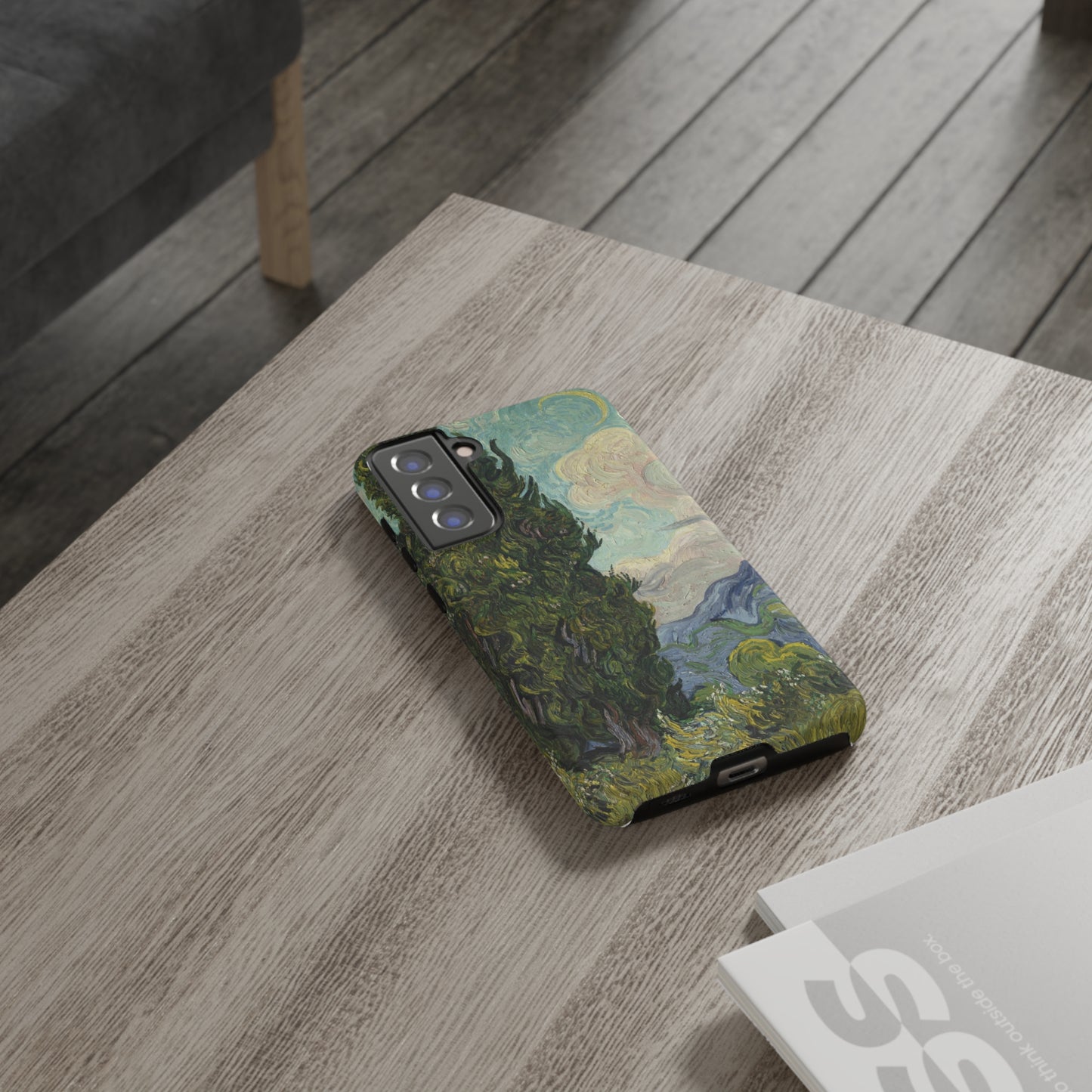 Cypresses by Vincent Van Gogh - Cell Phone Case