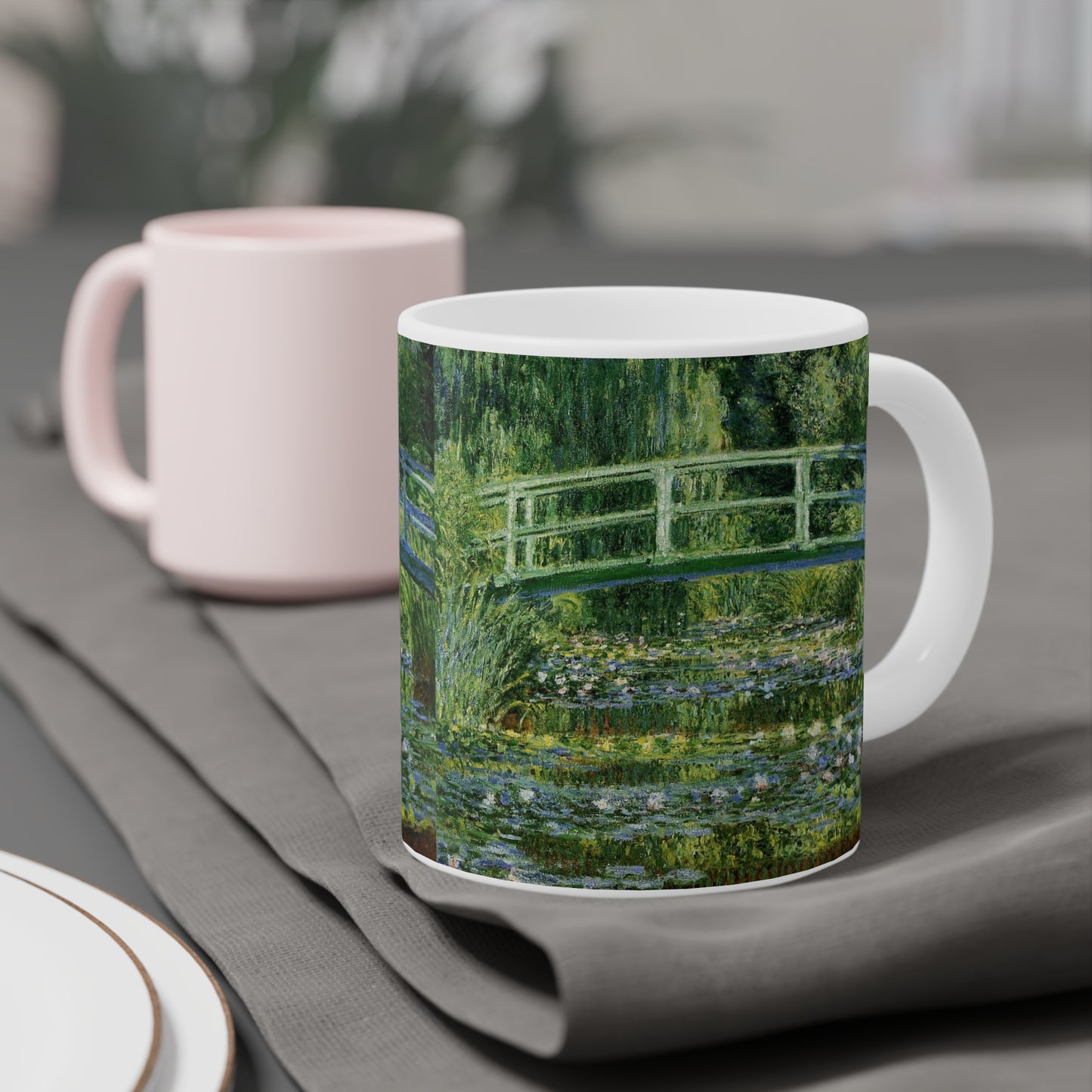 Water Lillies and Japanese Bridge by Claude Monet - Ceramic Mug