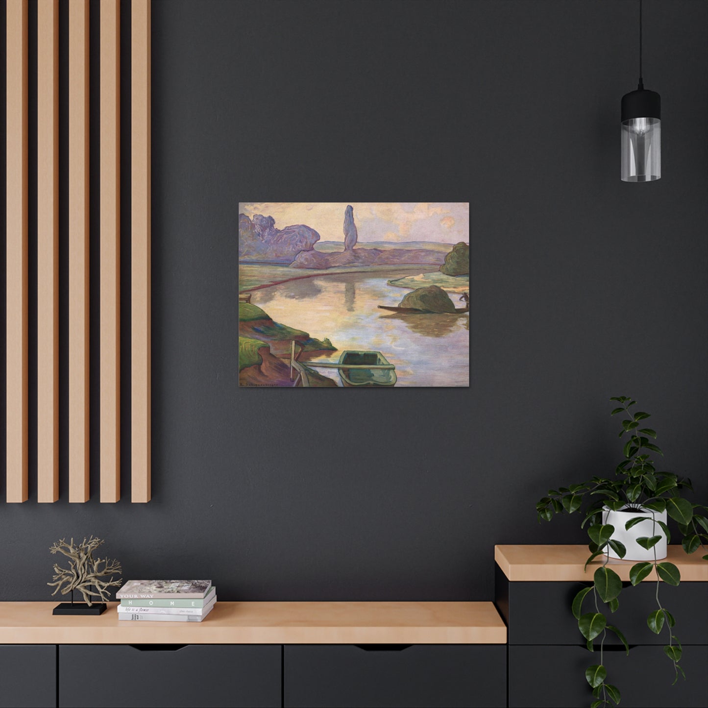 Islands in the Rhine river near to Strasbourg by Rene Schutzenberger - Canvas Print