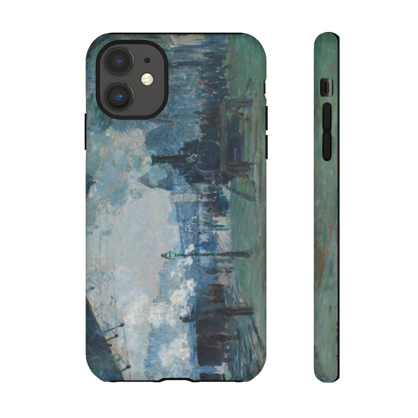 Arrival of the Normandy Train by Claude Monet - Cell Phone Case