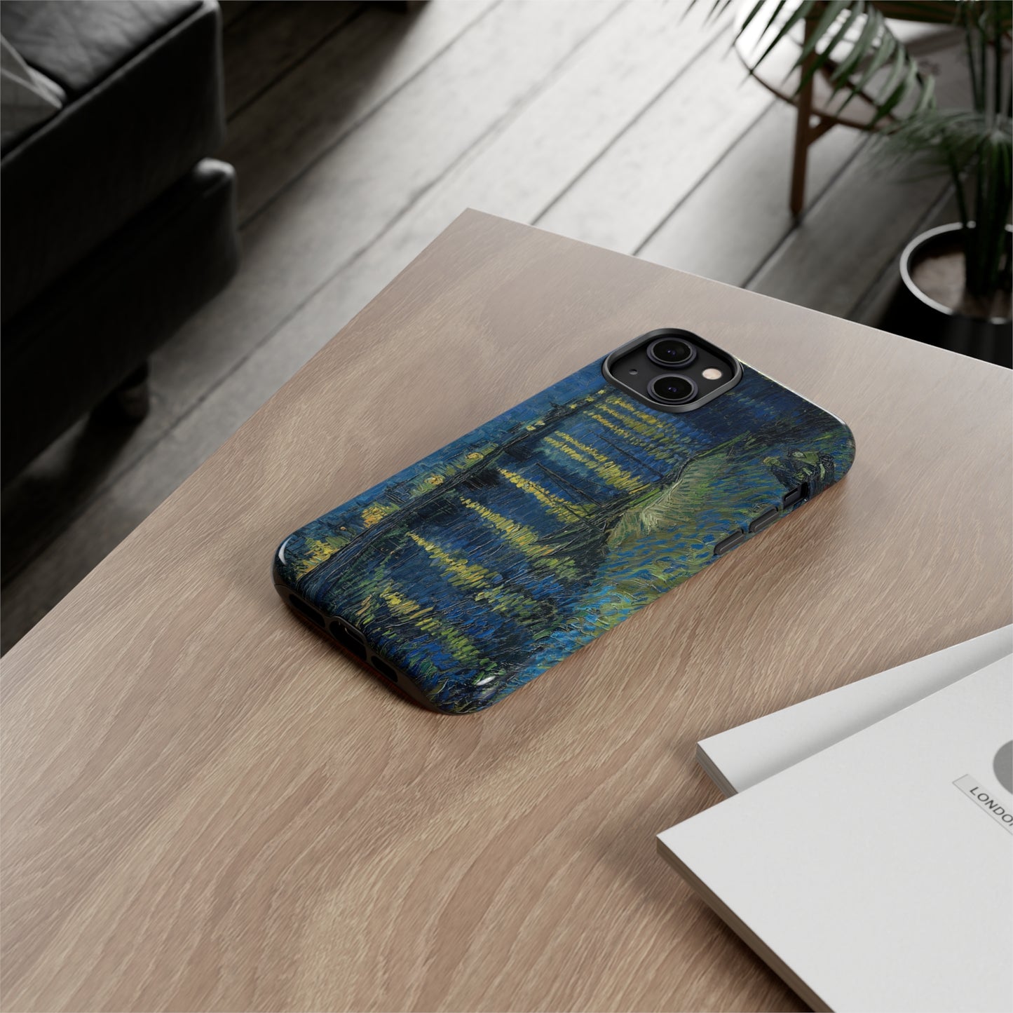 Starry Night over the Rhone by Vincent Van Gogh - Cell Phone Case