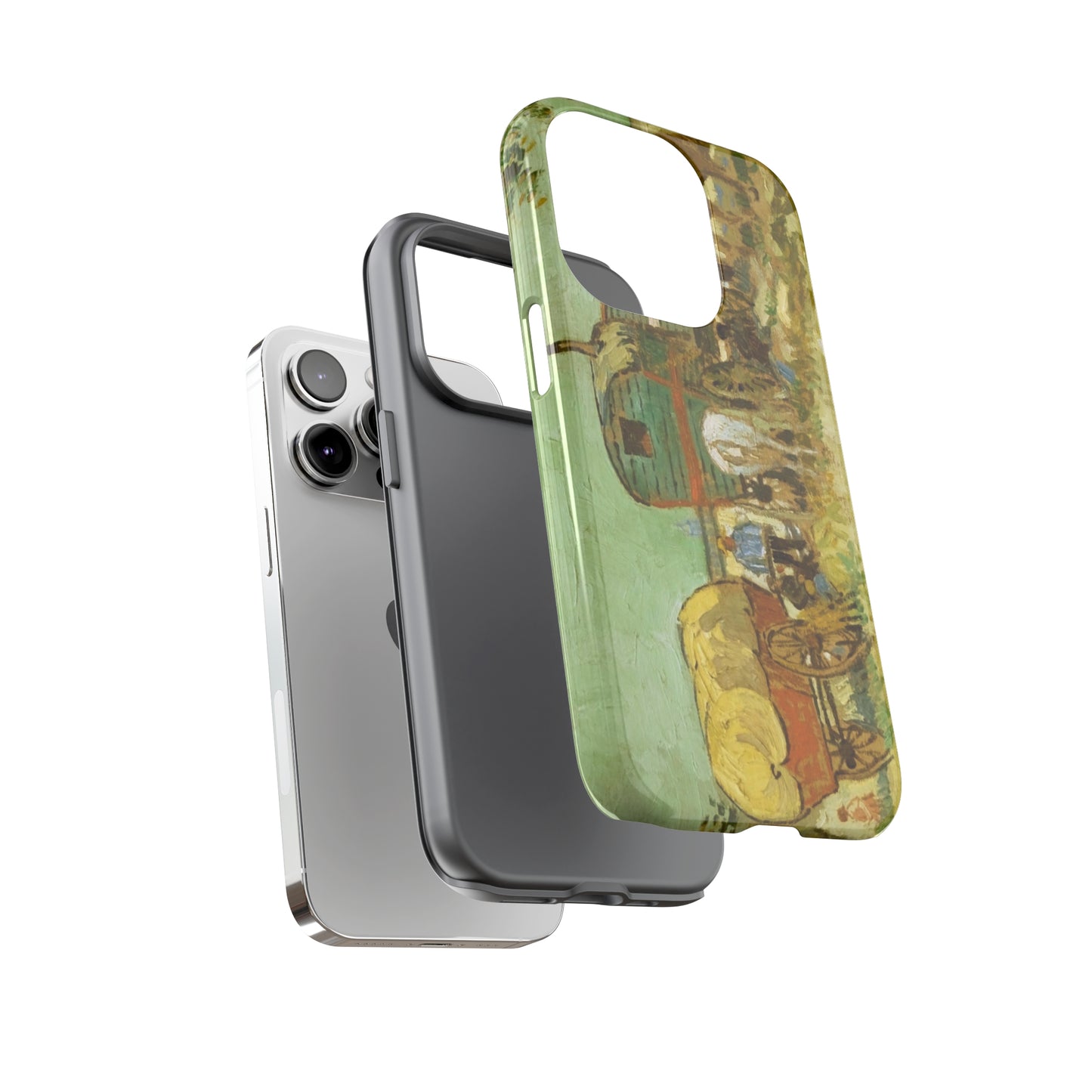 Encampment of Gypsies with Caravans by Vincent Van Gogh - Cell Phone Case