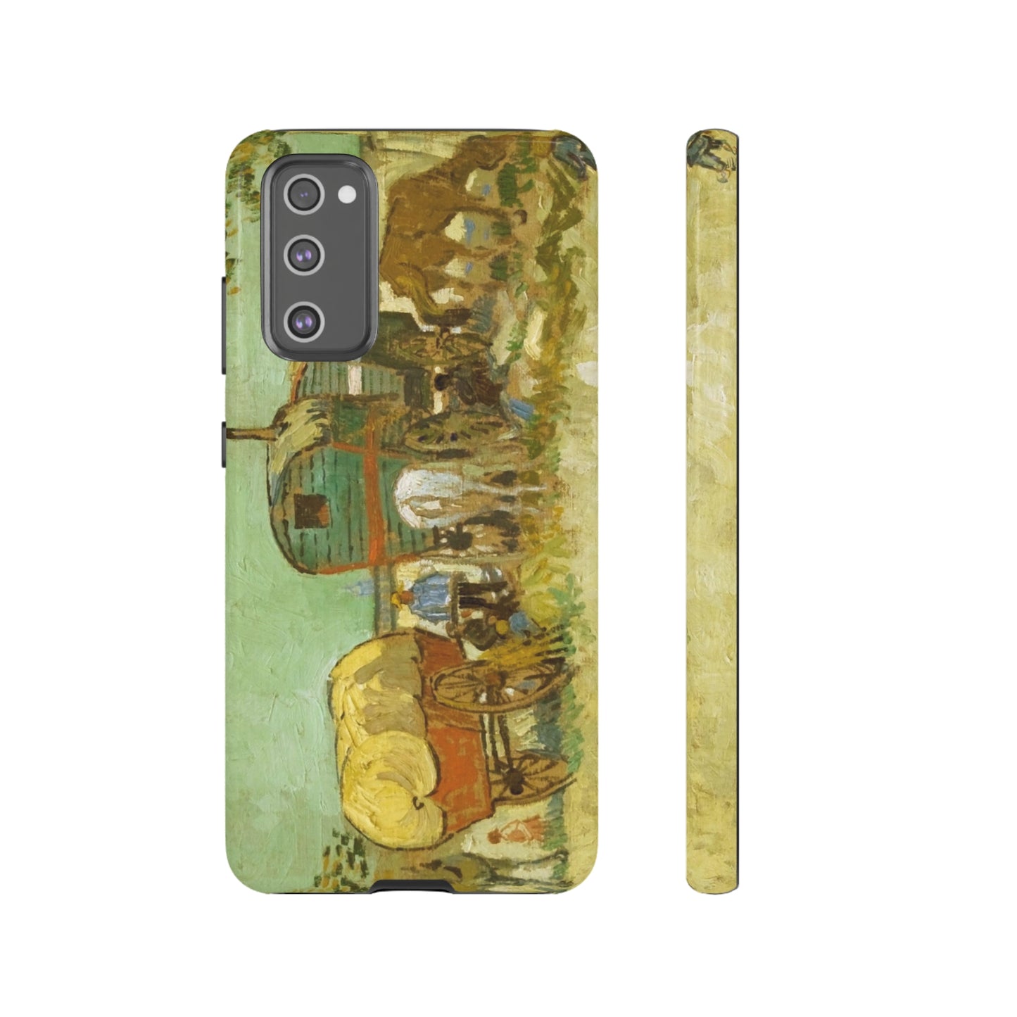 Encampment of Gypsies with Caravans by Vincent Van Gogh - Cell Phone Case