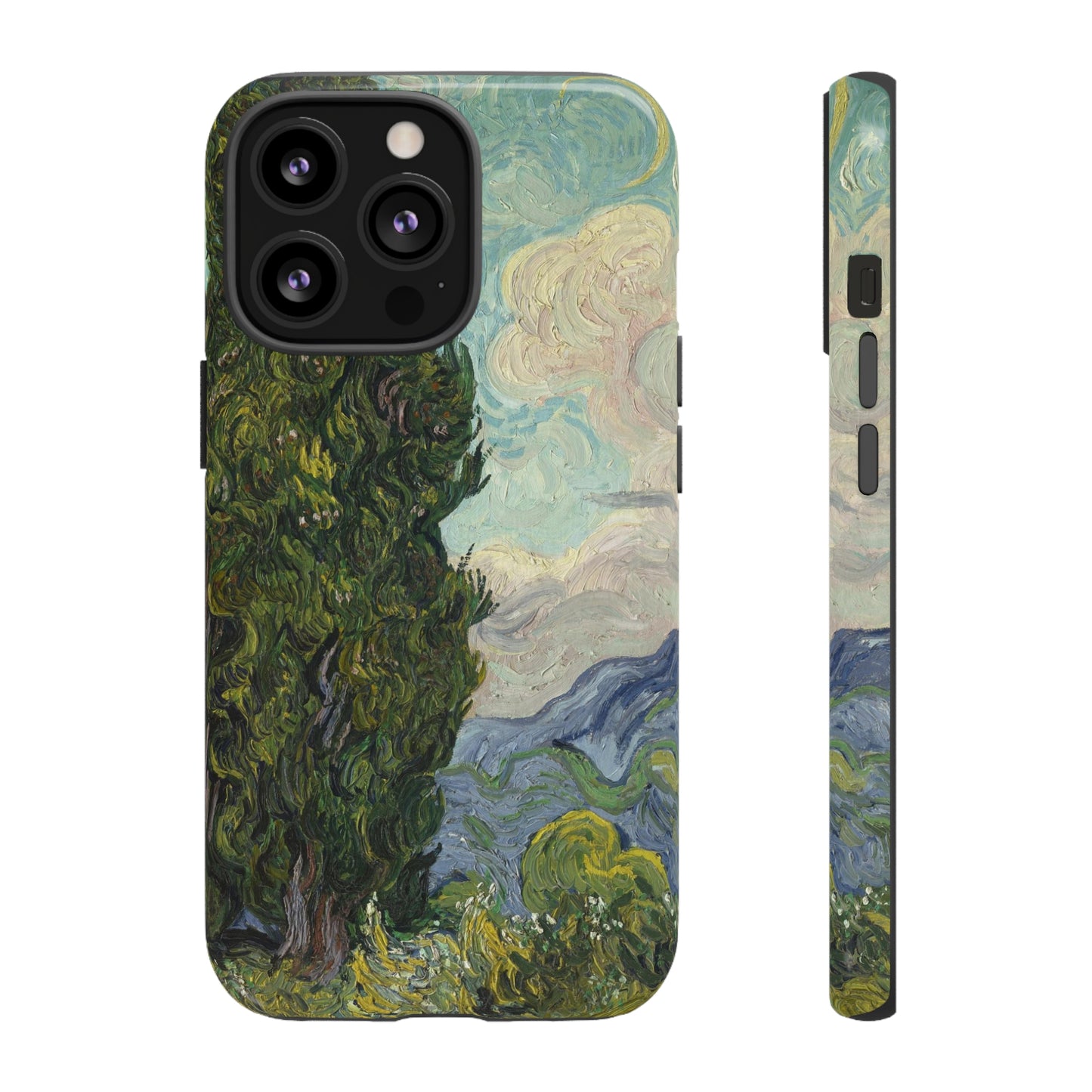 Cypresses by Vincent Van Gogh - Cell Phone Case