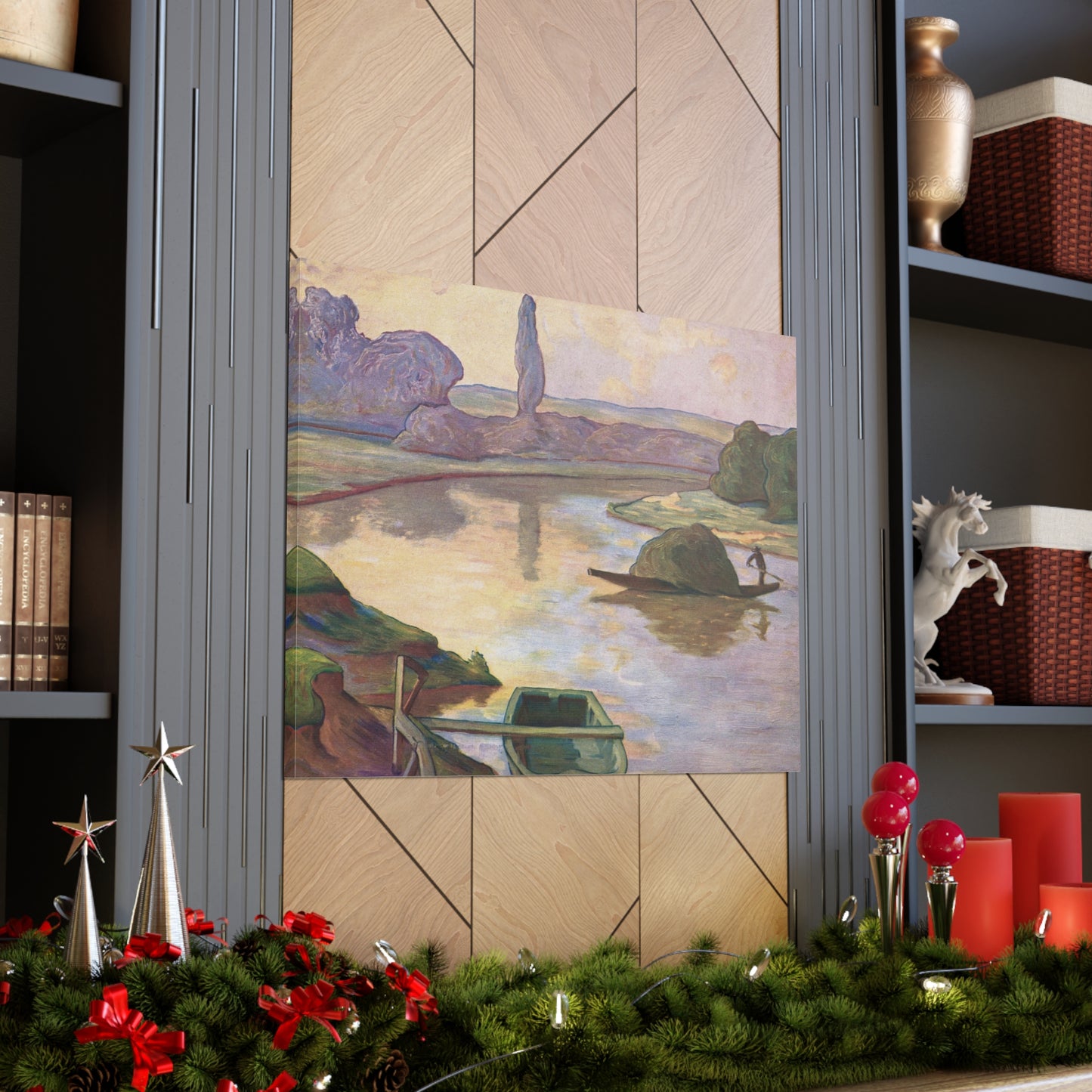 Islands in the Rhine river near to Strasbourg by Rene Schutzenberger - Canvas Print