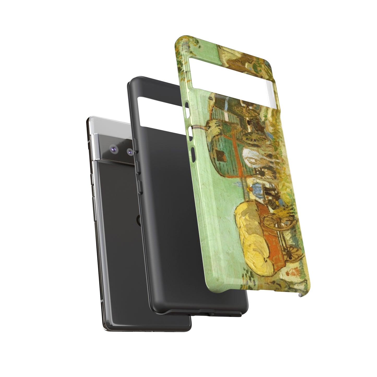 Encampment of Gypsies with Caravans by Vincent Van Gogh - Cell Phone Case