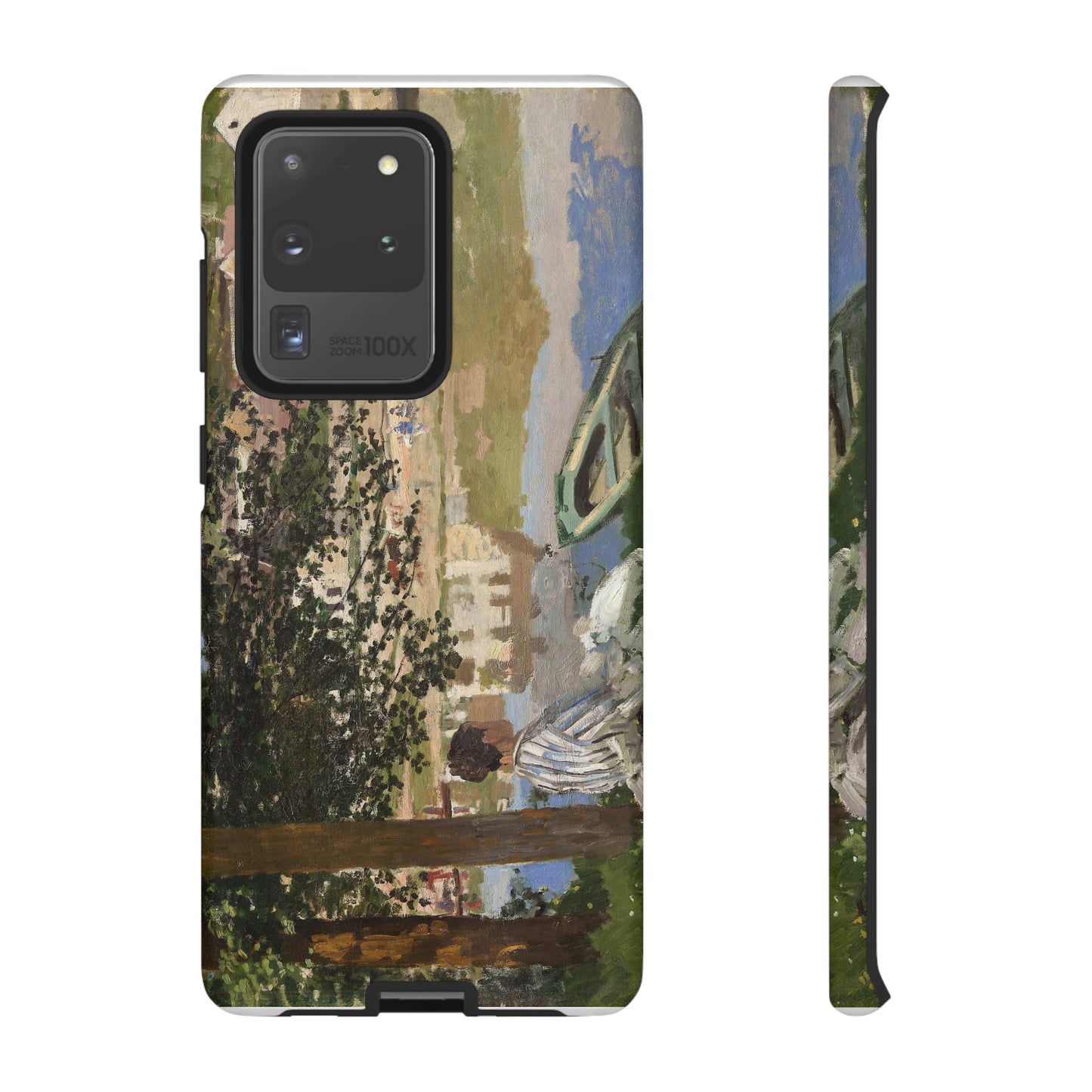 On the Bank of the Seine by Claude Monet - Cell Phone Case