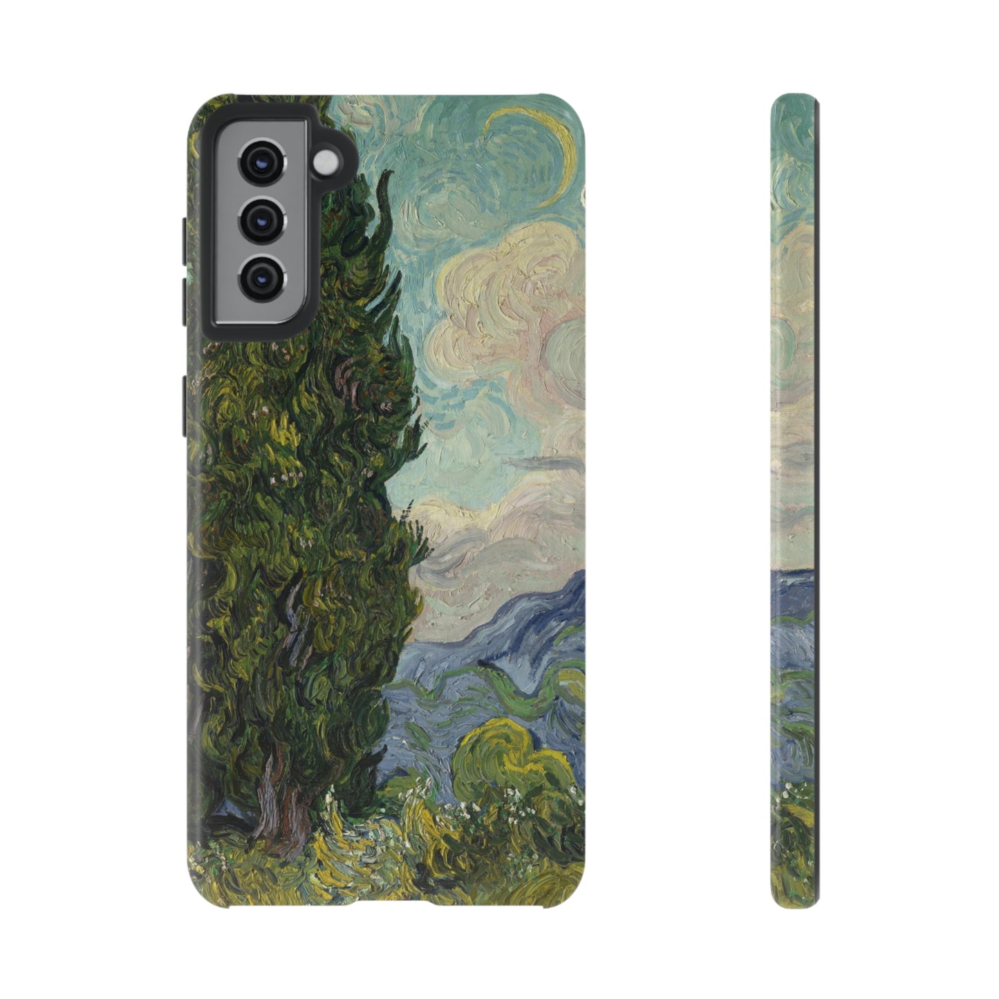 Cypresses by Vincent Van Gogh - Cell Phone Case