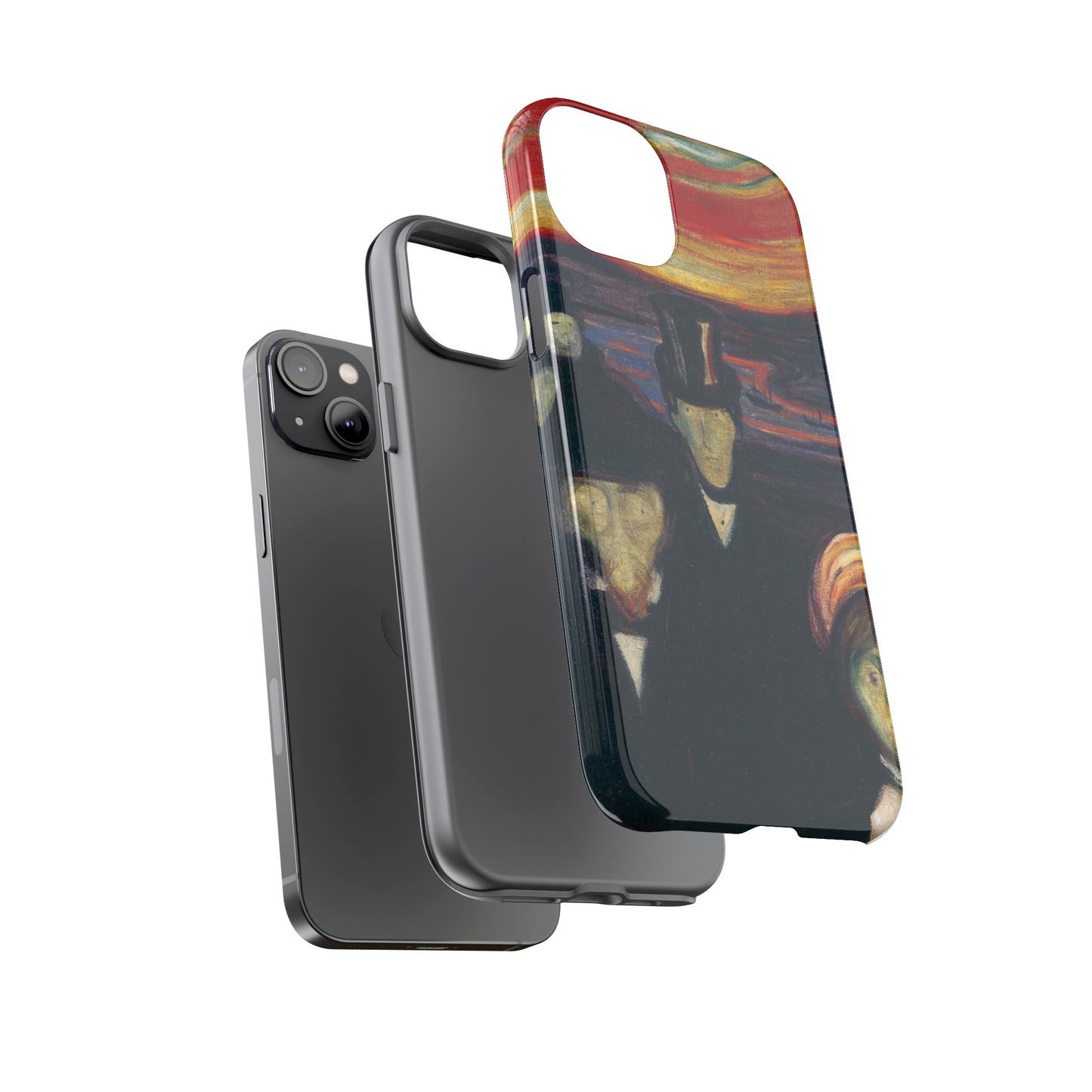 Anxiety by Edvard Munch - Cell Phone Case