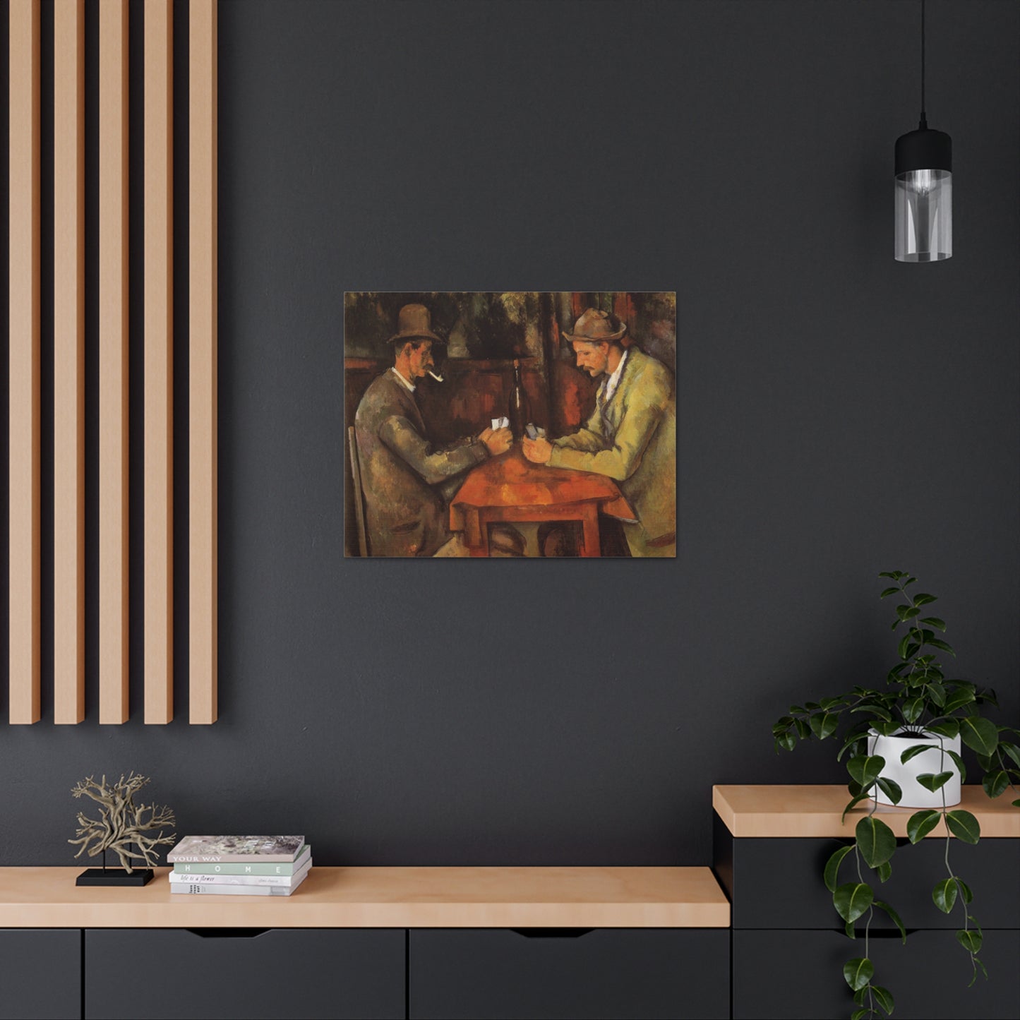 The Card Players by Paul Cezanne - Canvas Print