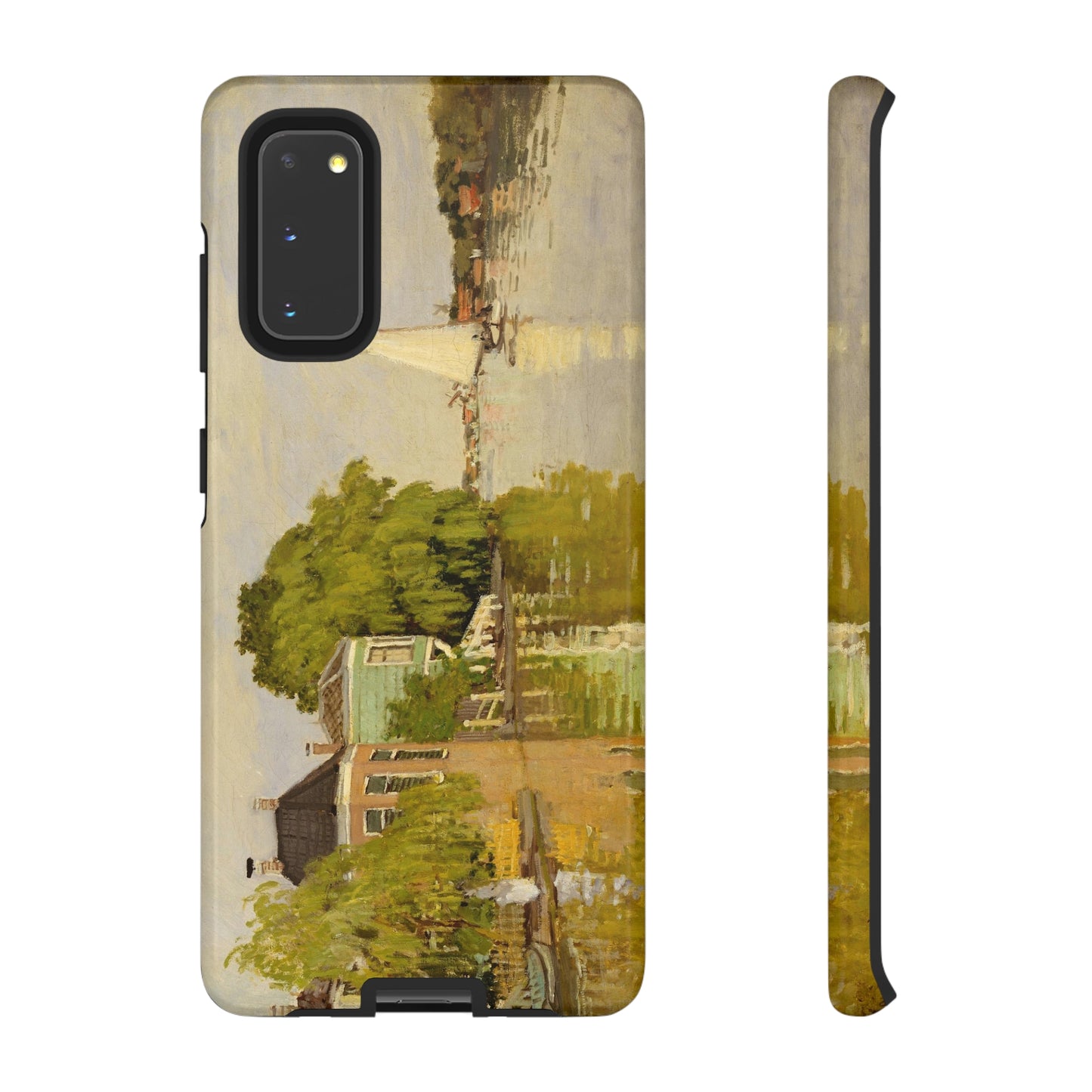 Houses on the Achterzaan by Claude Monet - Cell Phone Case