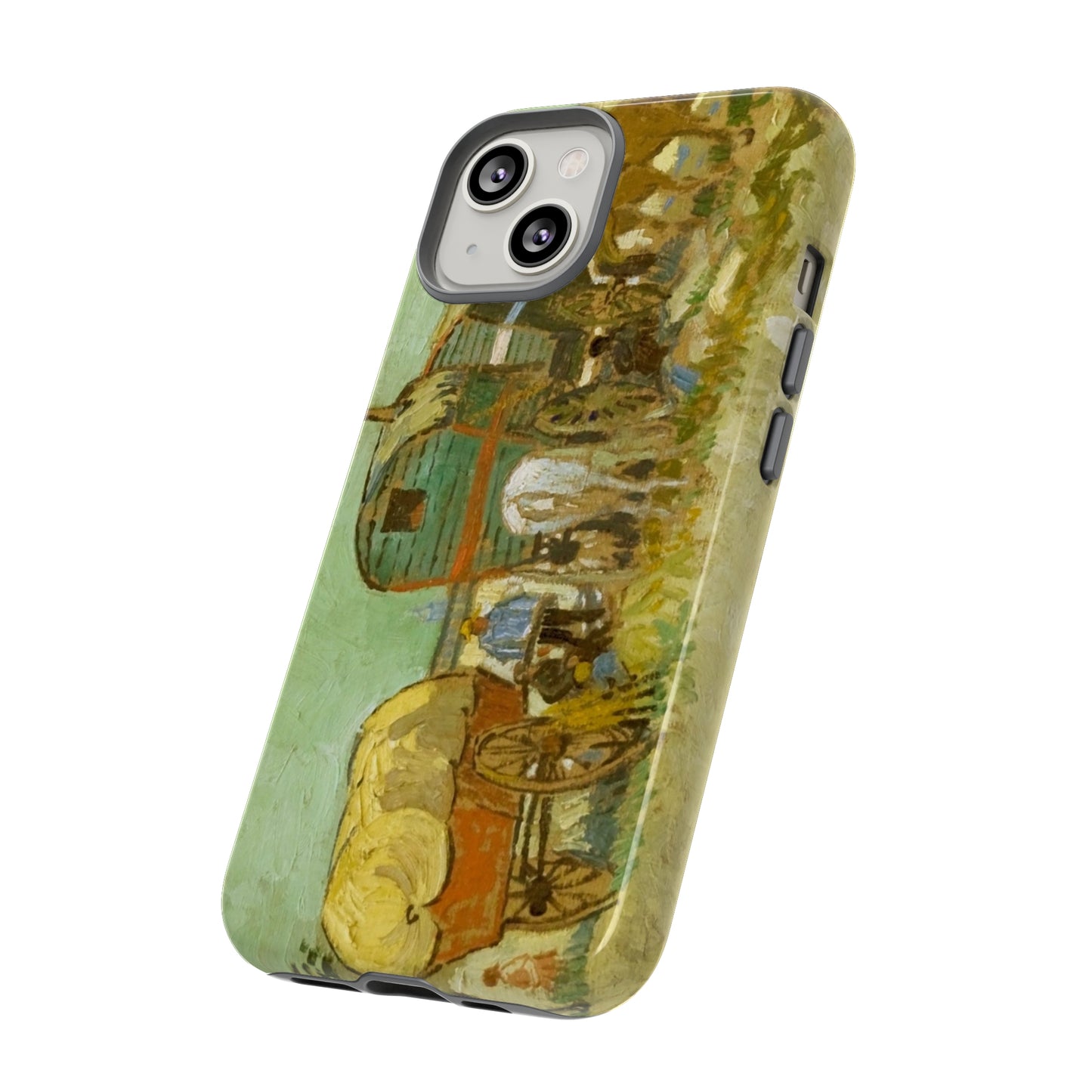 Encampment of Gypsies with Caravans by Vincent Van Gogh - Cell Phone Case