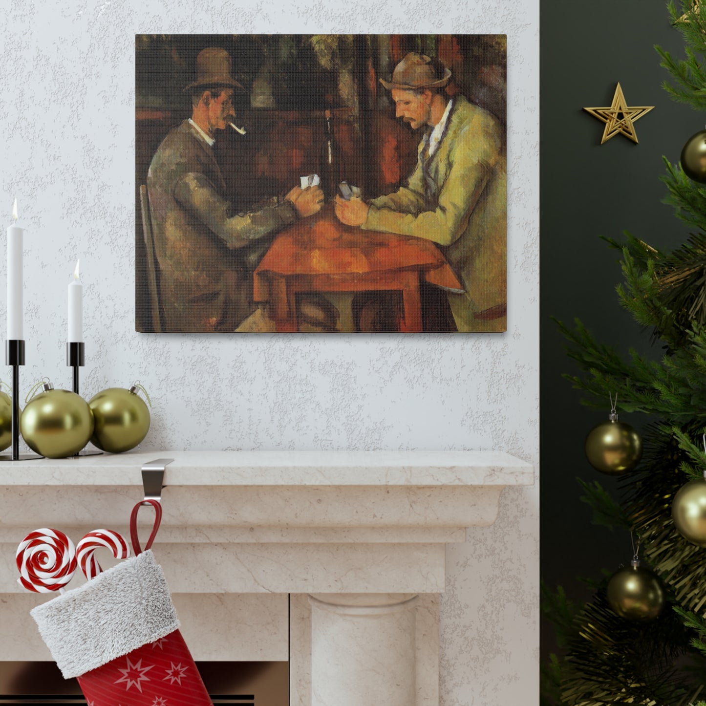 The Card Players by Paul Cezanne - Canvas Print
