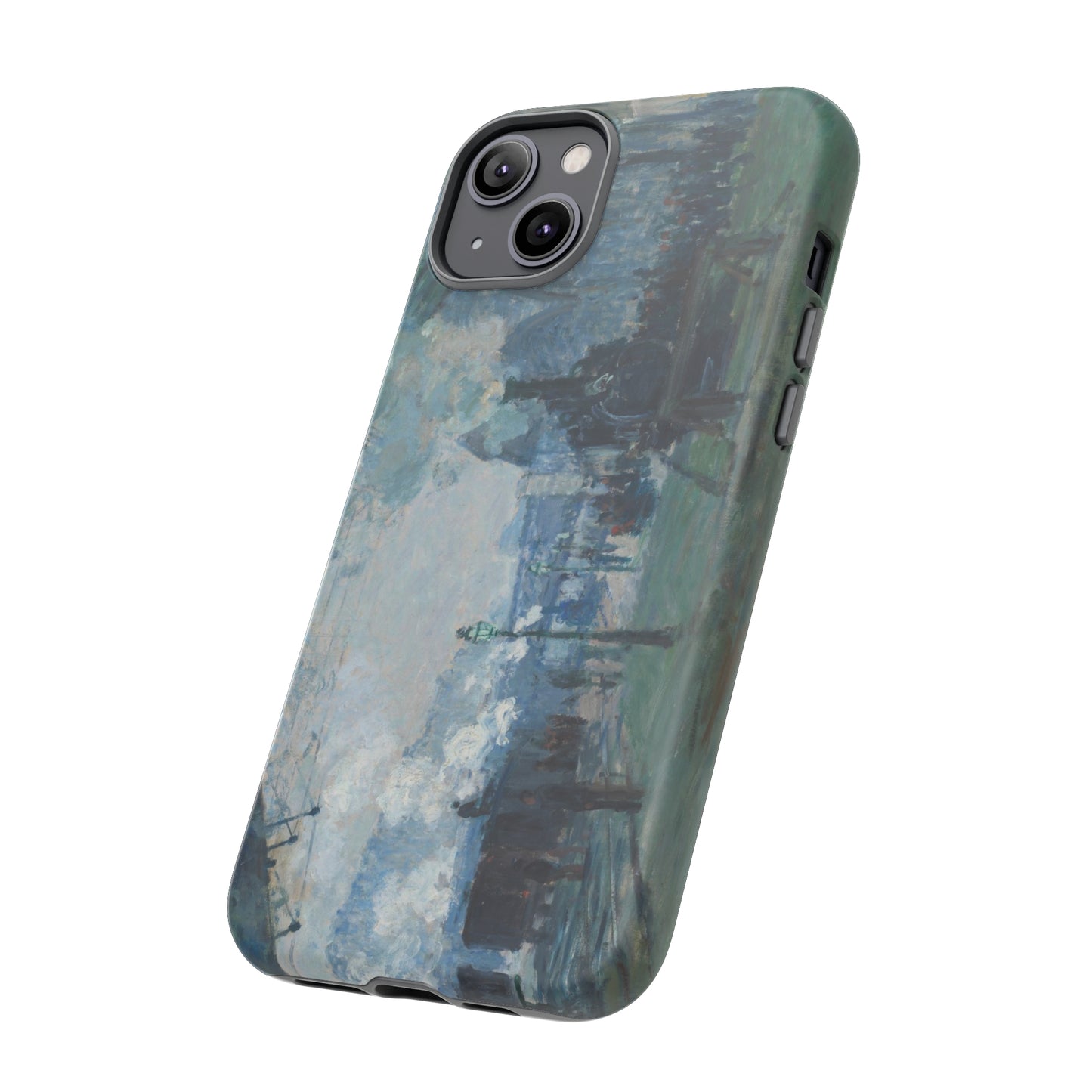 Arrival of the Normandy Train by Claude Monet - Cell Phone Case