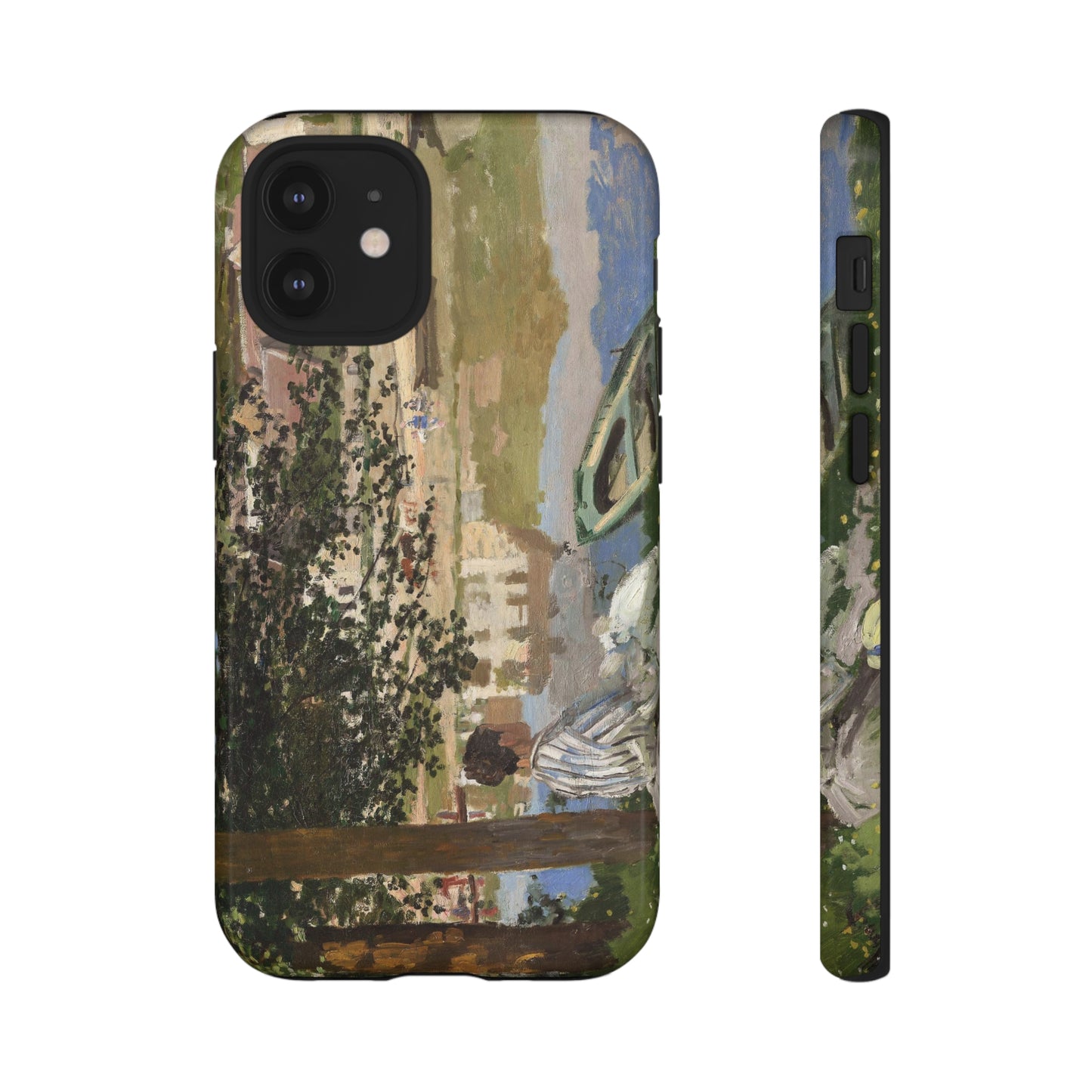 On the Bank of the Seine by Claude Monet - Cell Phone Case