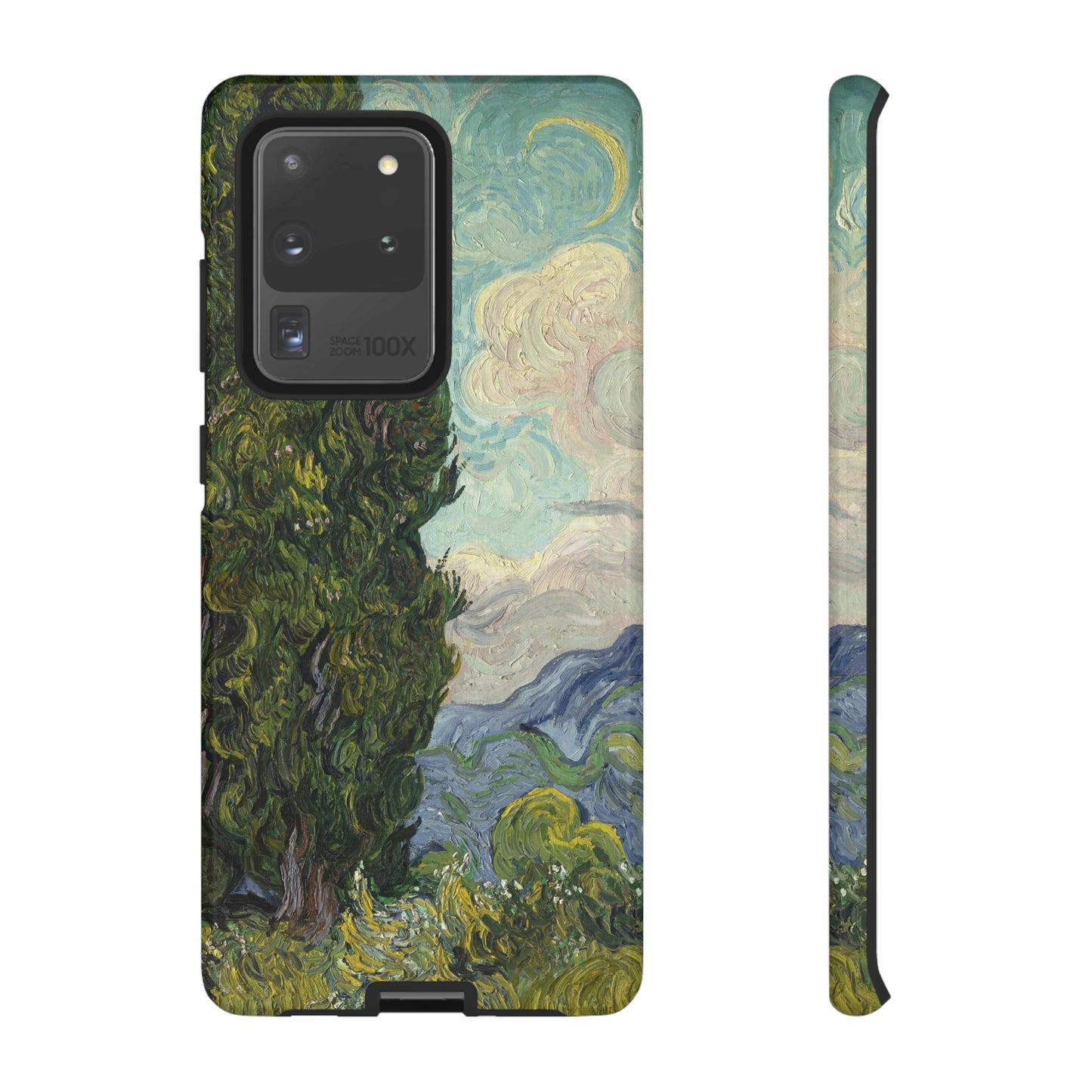 Cypresses by Vincent Van Gogh - Cell Phone Case