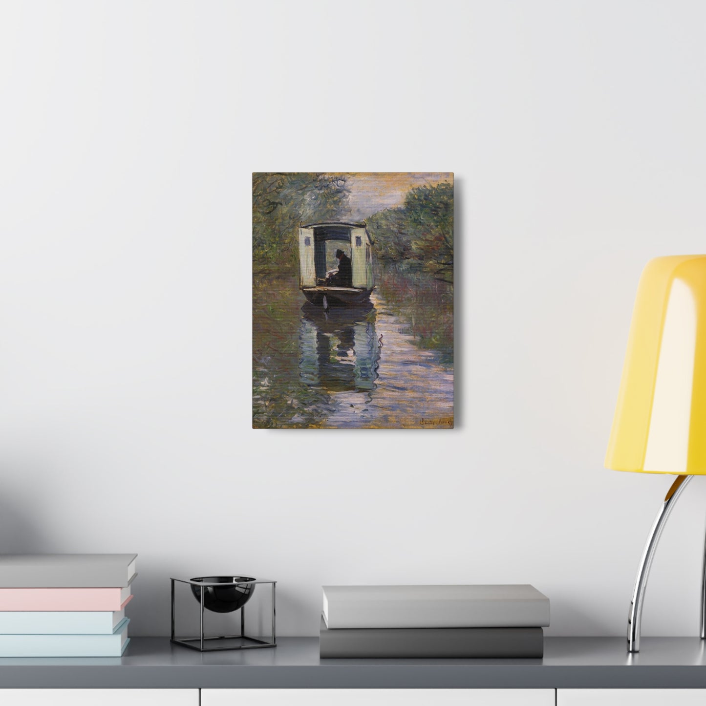 The Studio Boat by Claude Monet - Canvas Print