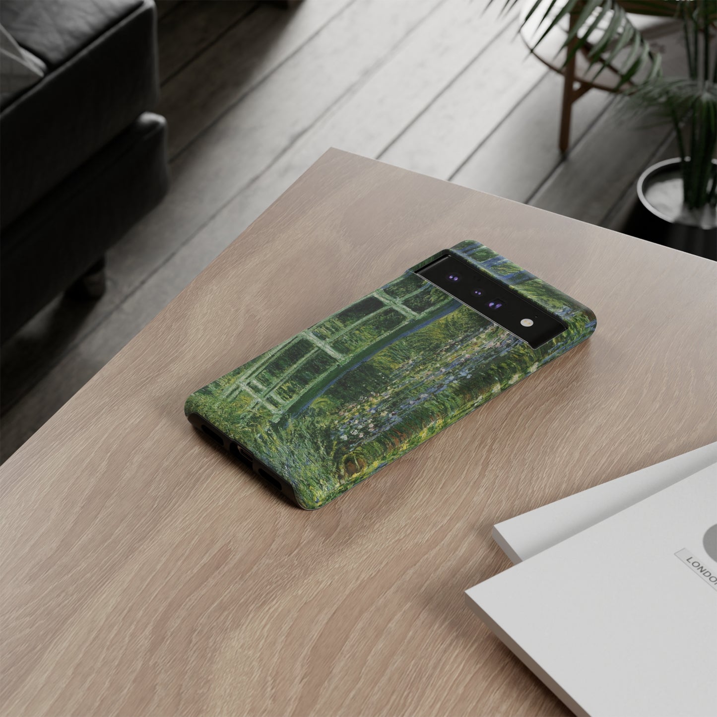 Water Lilies and a Japanese Bridge by Claude Monet - Cell Phone Case