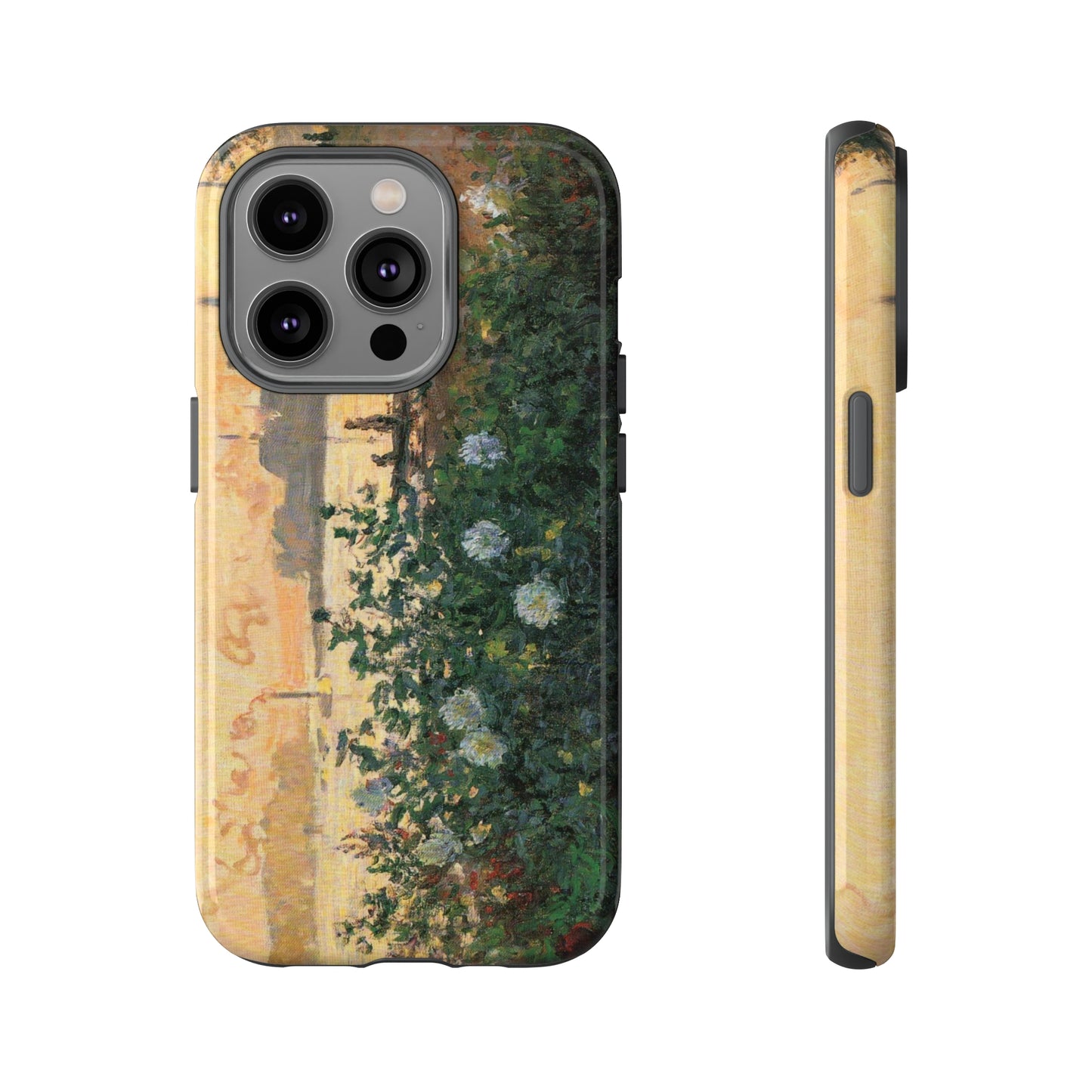 Flowered Riverbank, Argenteuil by Claude Monet - Cell Phone Case