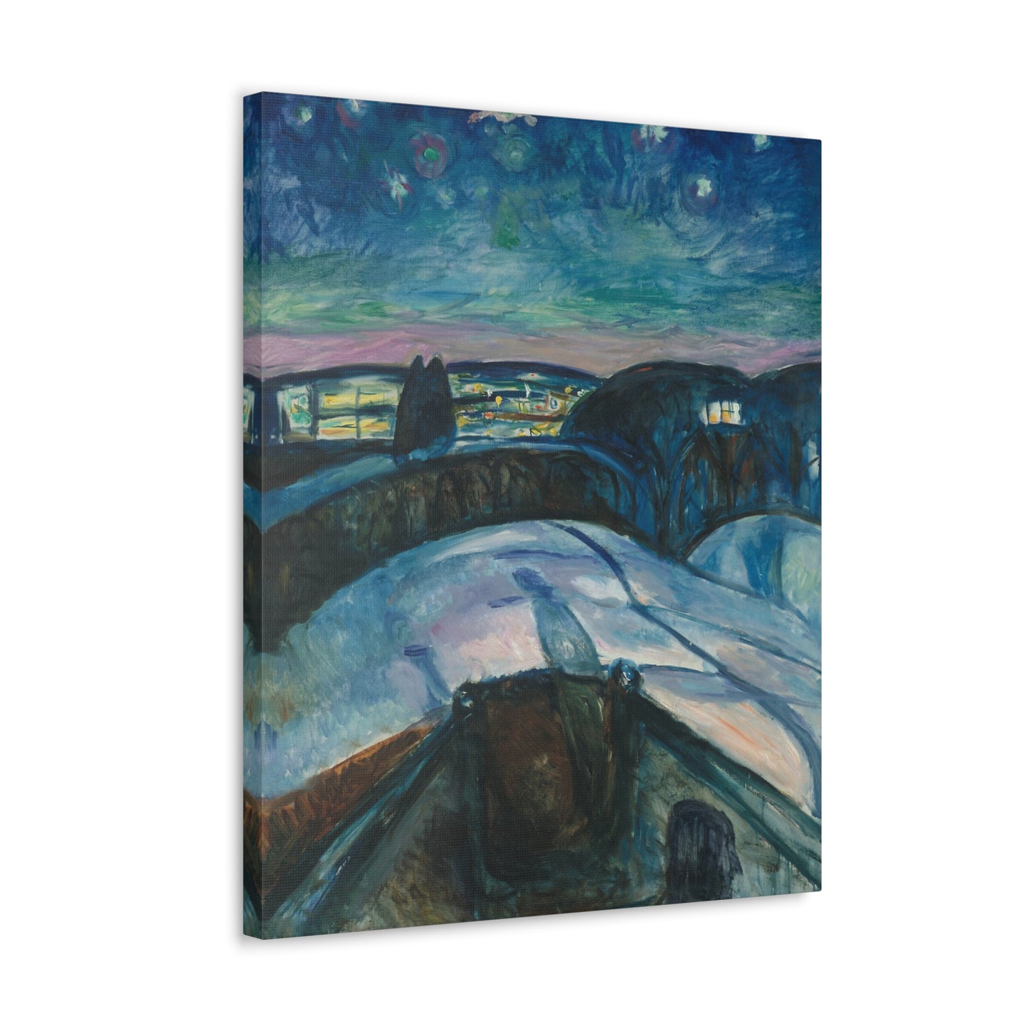 Starry Night by Edvard Munch - Canvas Print