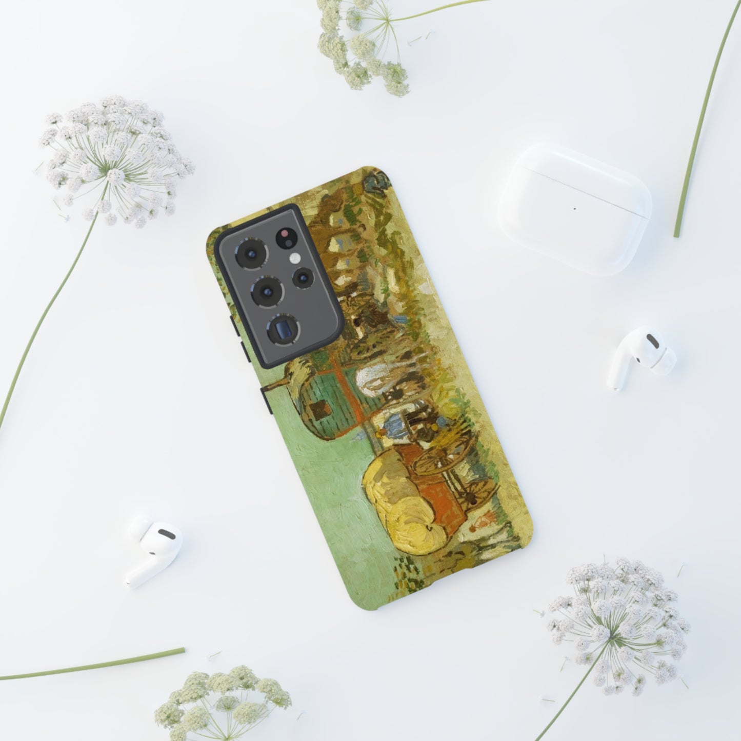 Encampment of Gypsies with Caravans by Vincent Van Gogh - Cell Phone Case