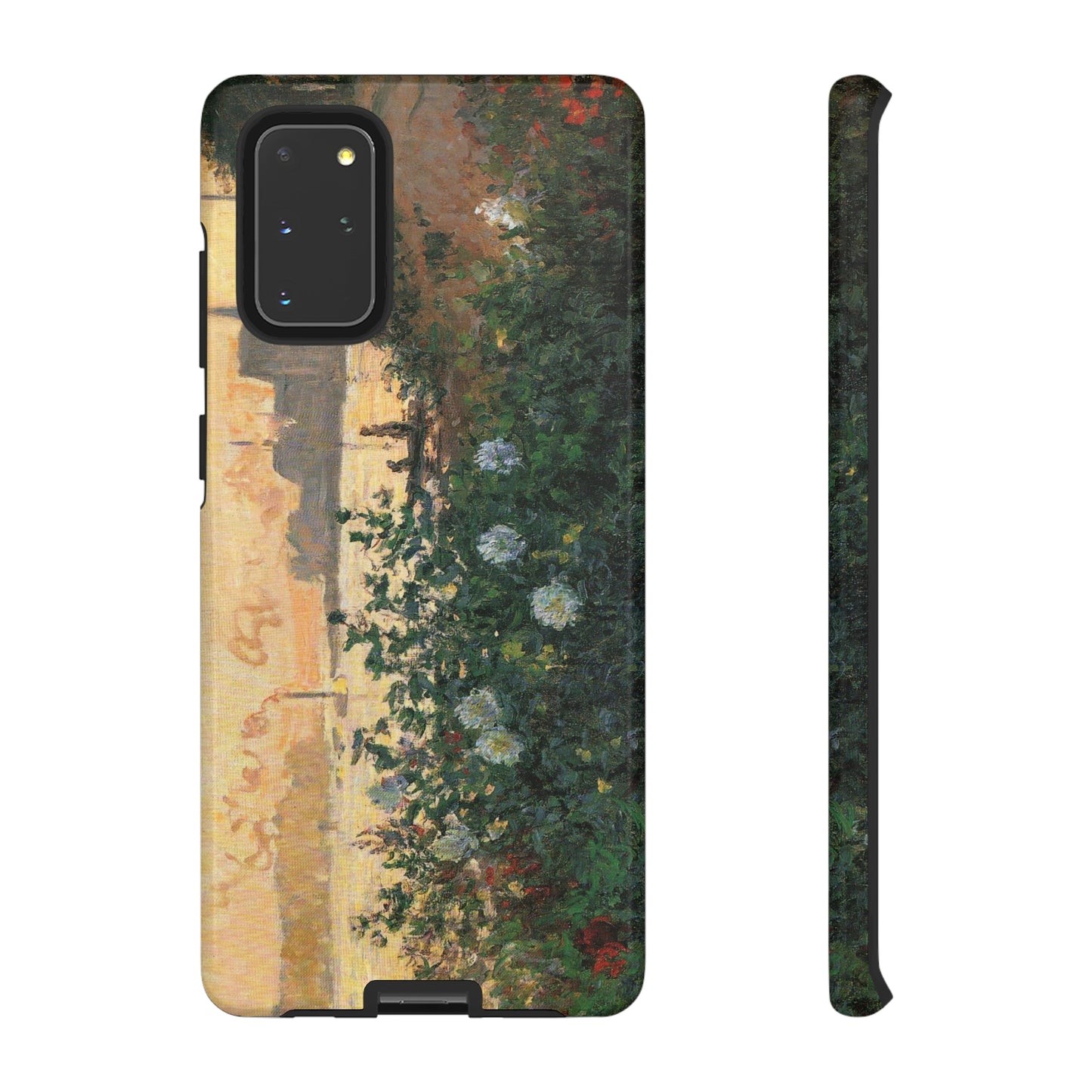 Flowered Riverbank, Argenteuil by Claude Monet - Cell Phone Case