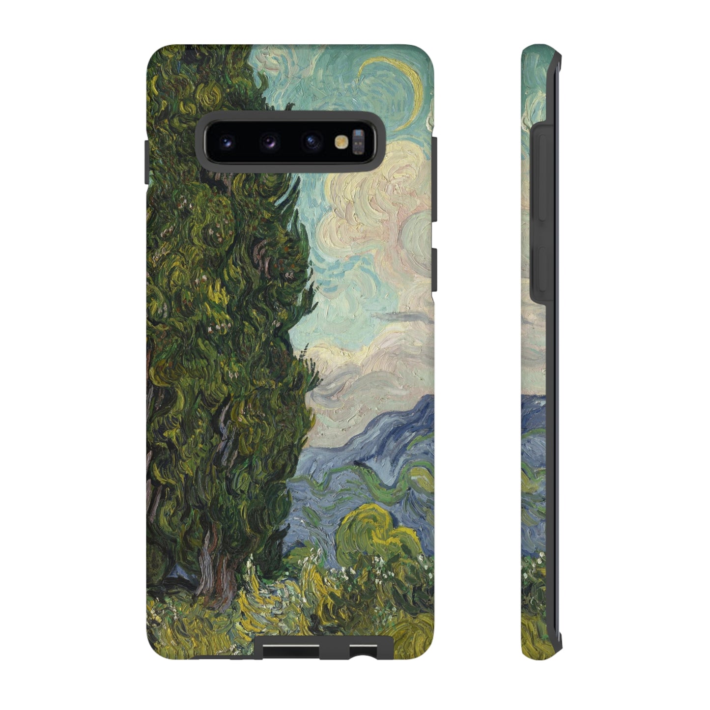 Cypresses by Vincent Van Gogh - Cell Phone Case